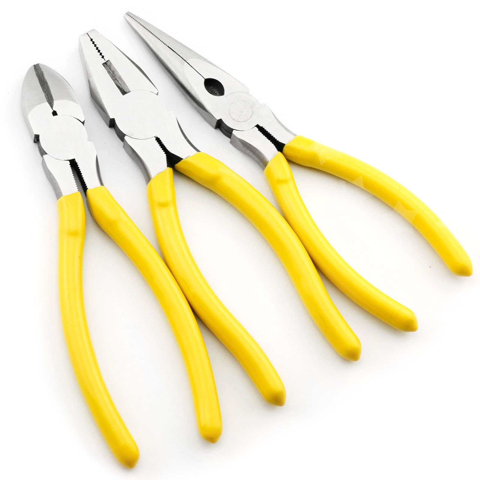 3pcs Heavy Duty 7inch Combination Long Nose Diagonal Side Cutter Pliers Set G126 eBay