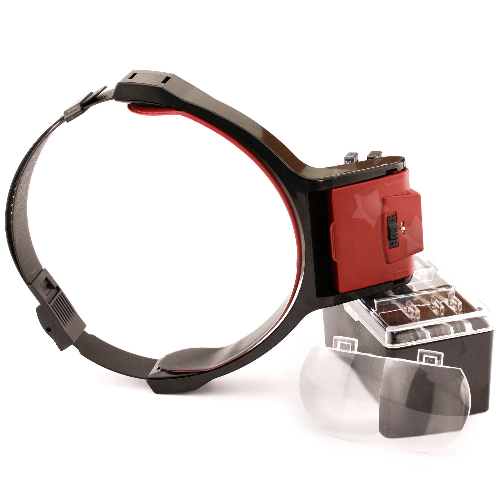 Hand Free LED Light Head Magnifying Glass Magnifier for Reading Sewing G131 eBay