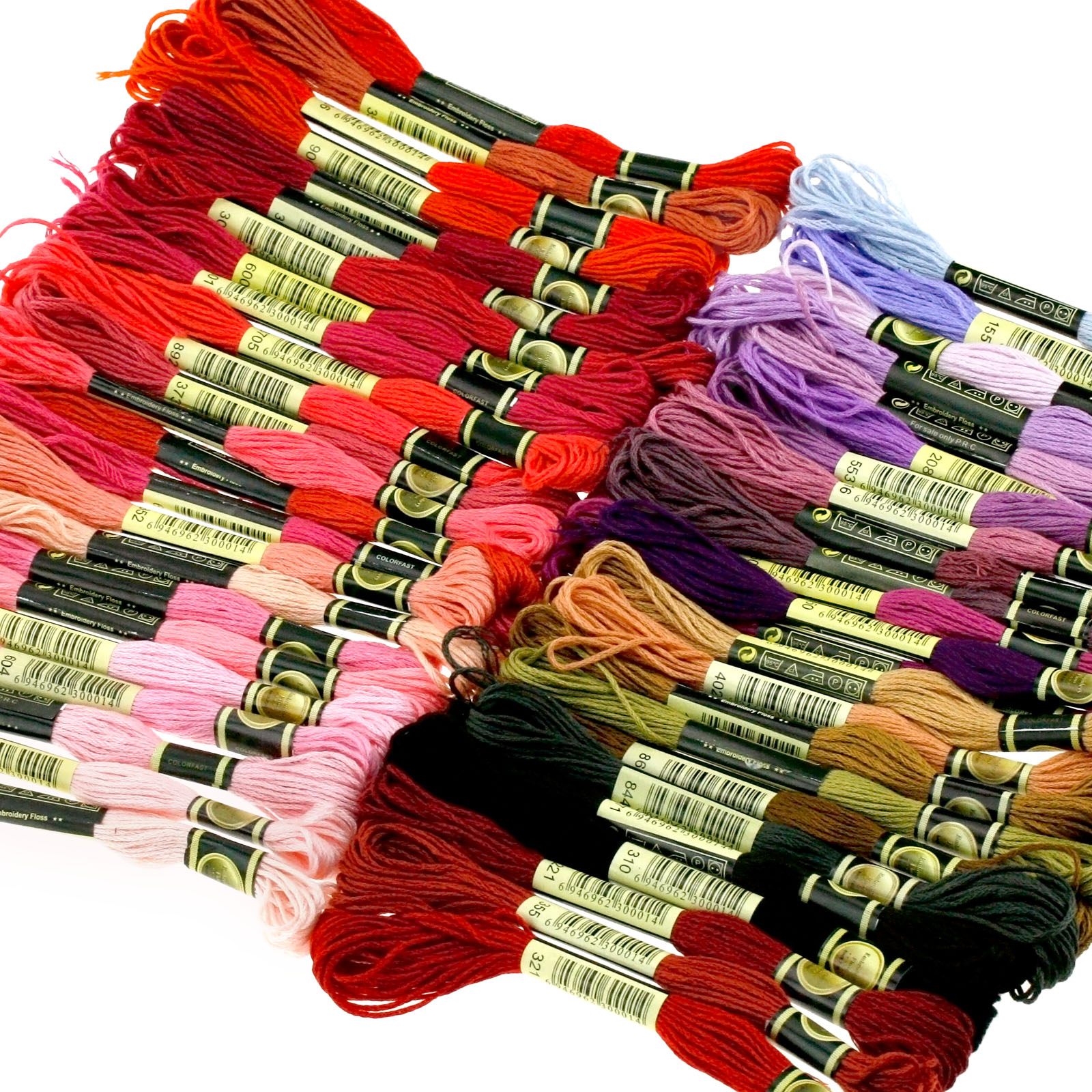 100pcs Colorful Cross Stitch Floss Cotton Thread Embroidery Skeins NEW G161