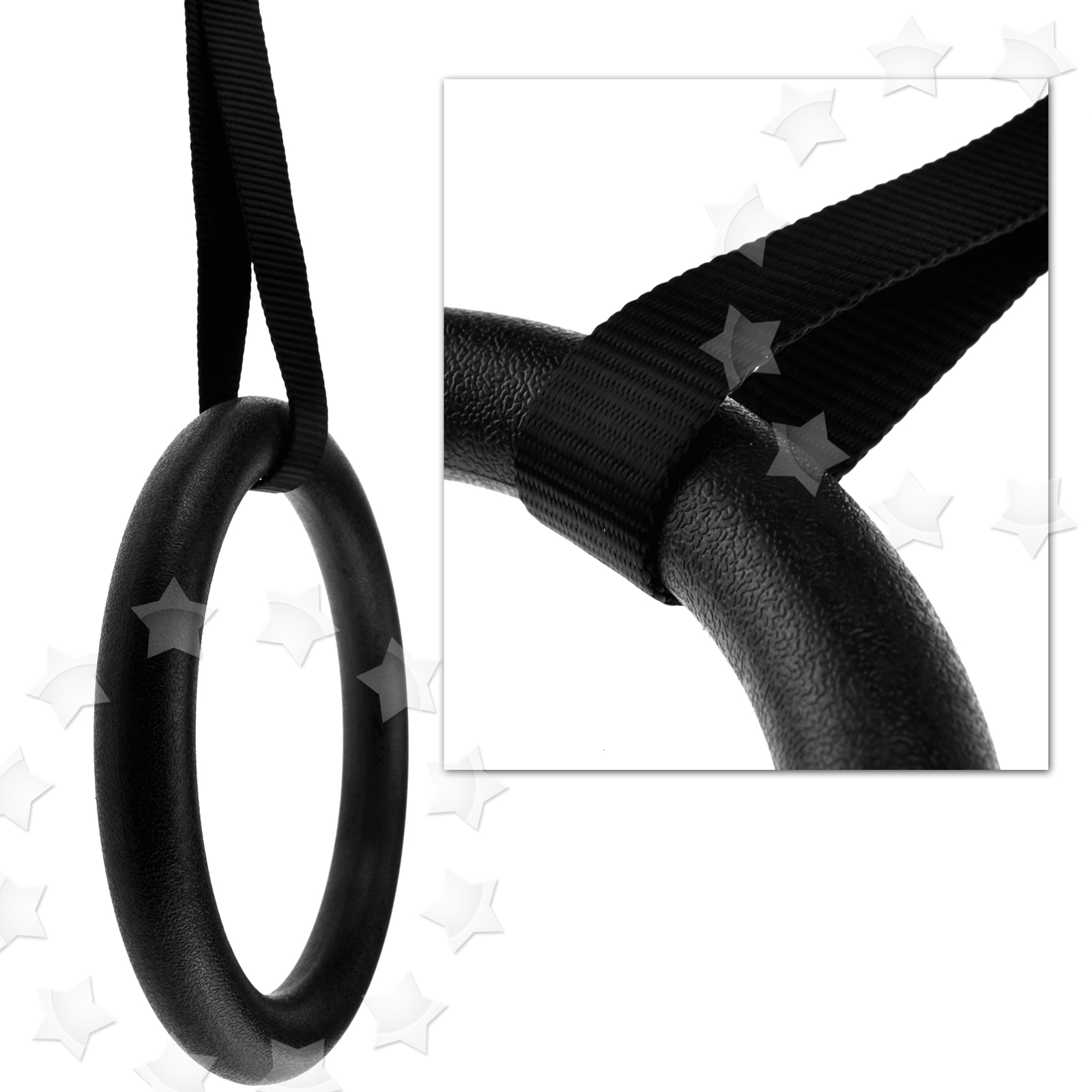 Adjustable Olympic Gymnastic Rings Gym Crossfit Shoulder Training