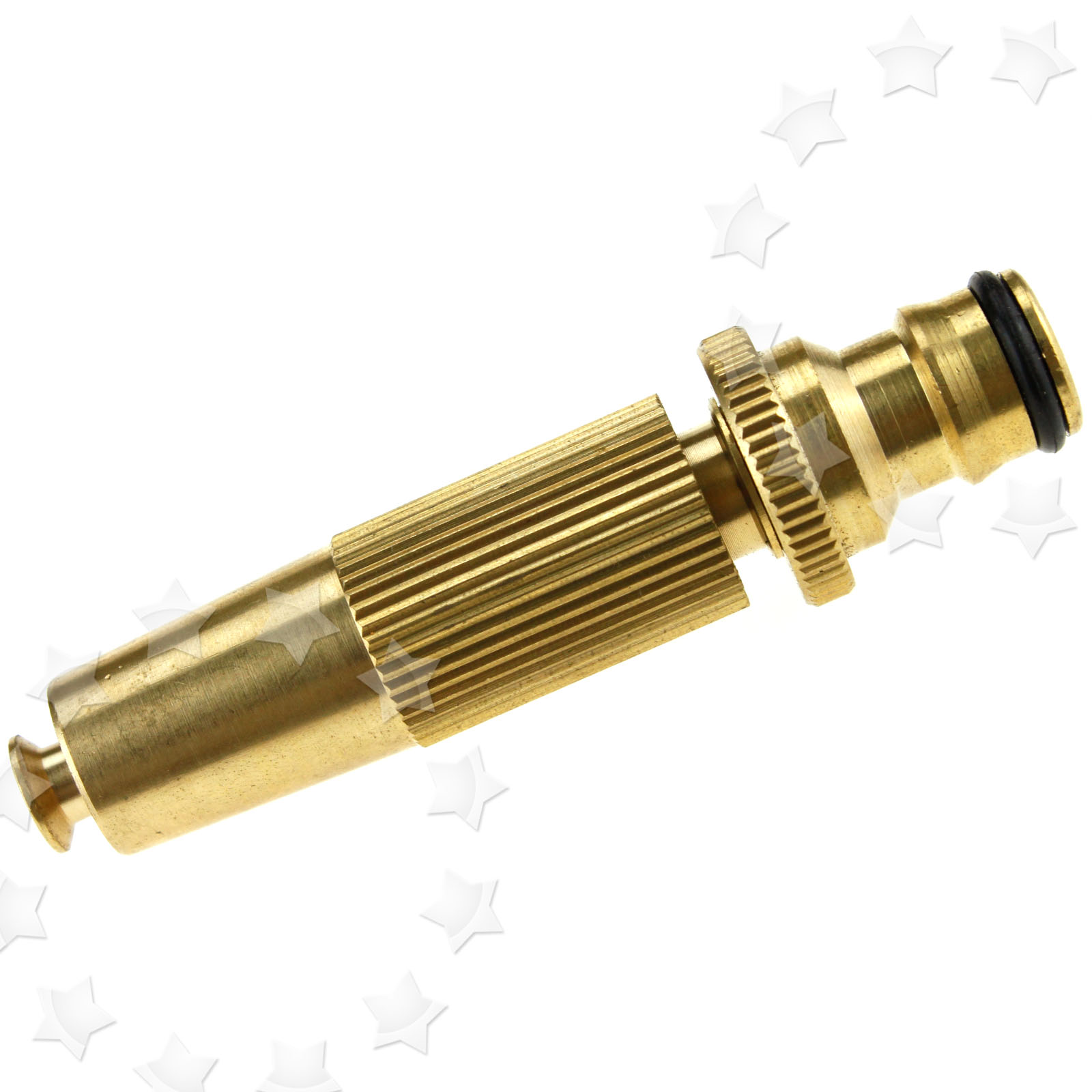 ADJUSTABLE HOSE SPRAY NOZZLE QUICK CONNECT SOLID BRASS FOR GARDEN