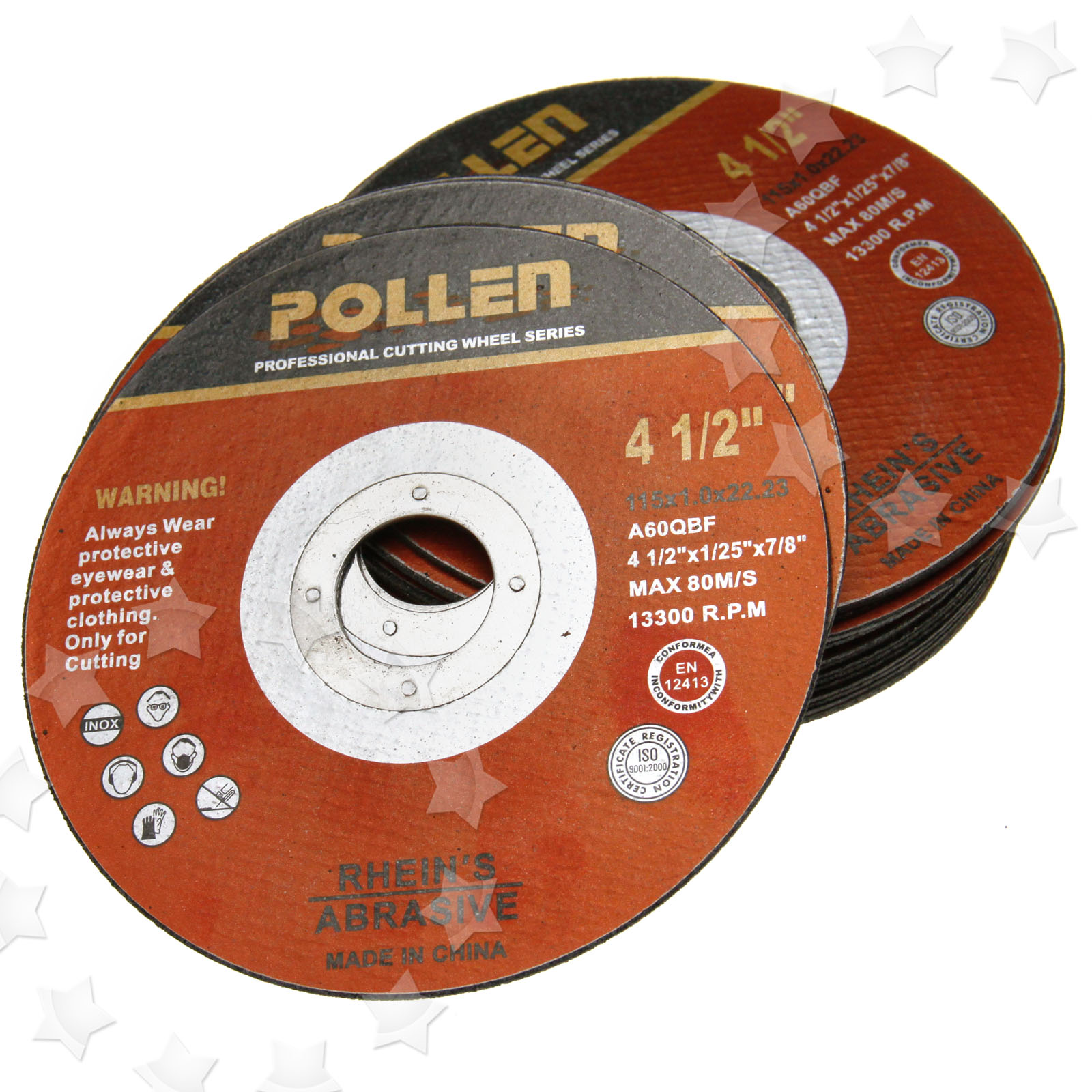 New 20pcs Angle Grinder 115mm x 1mm x 22.2mm Cutting Discs Cutting