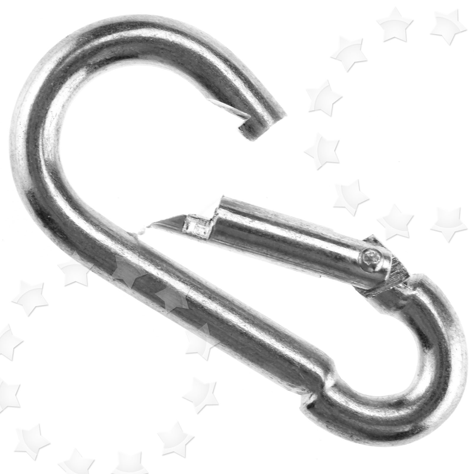 10 PIECES SNAP SPRING LOADED CLIP HOOK 6 X 60MM