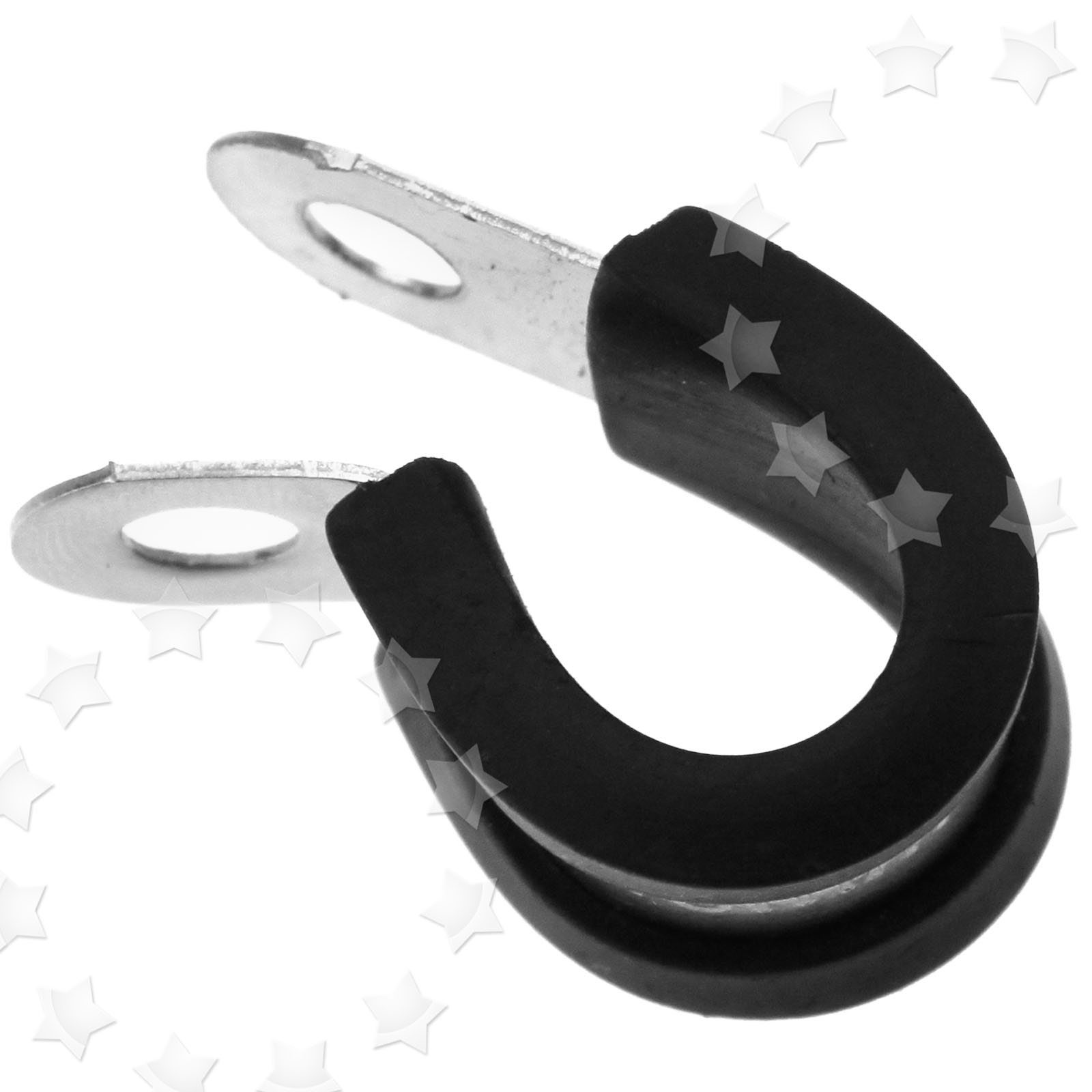 10 x P Clips Rubber Lined 304 Steel Pipe Tube Cable Mounting Bracket 5