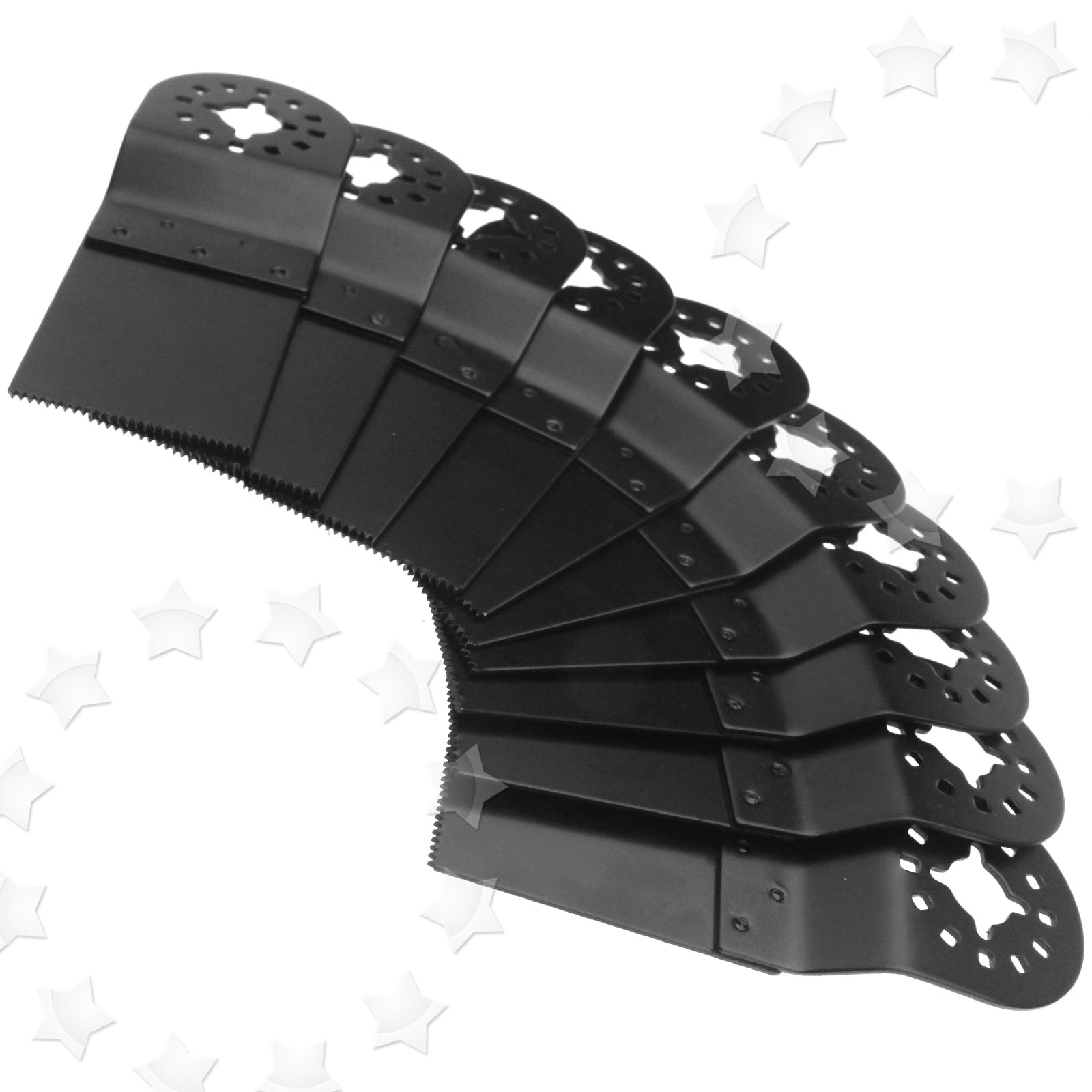 10 Pieces Black 35MM Blades For Fein Multimaster Bosch Oscillating
