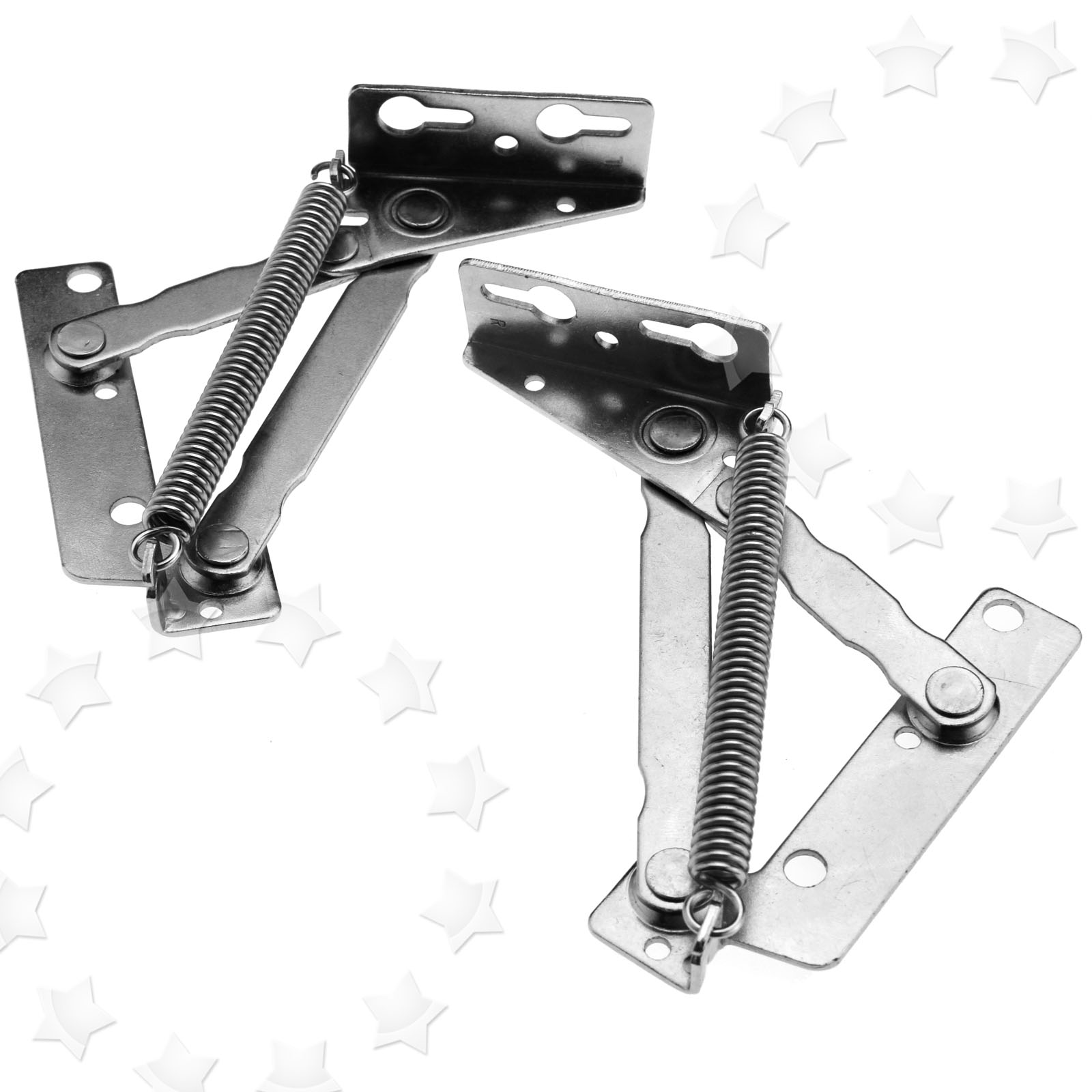 Pair of Kitchen Cupboard Lift Up Flap Top Door 75°Sprung Hinges