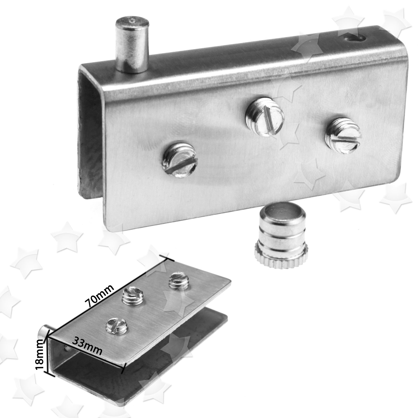 Pair Glass Door Pivot Hinge Set For 8/10/12mm Glass Door eBay