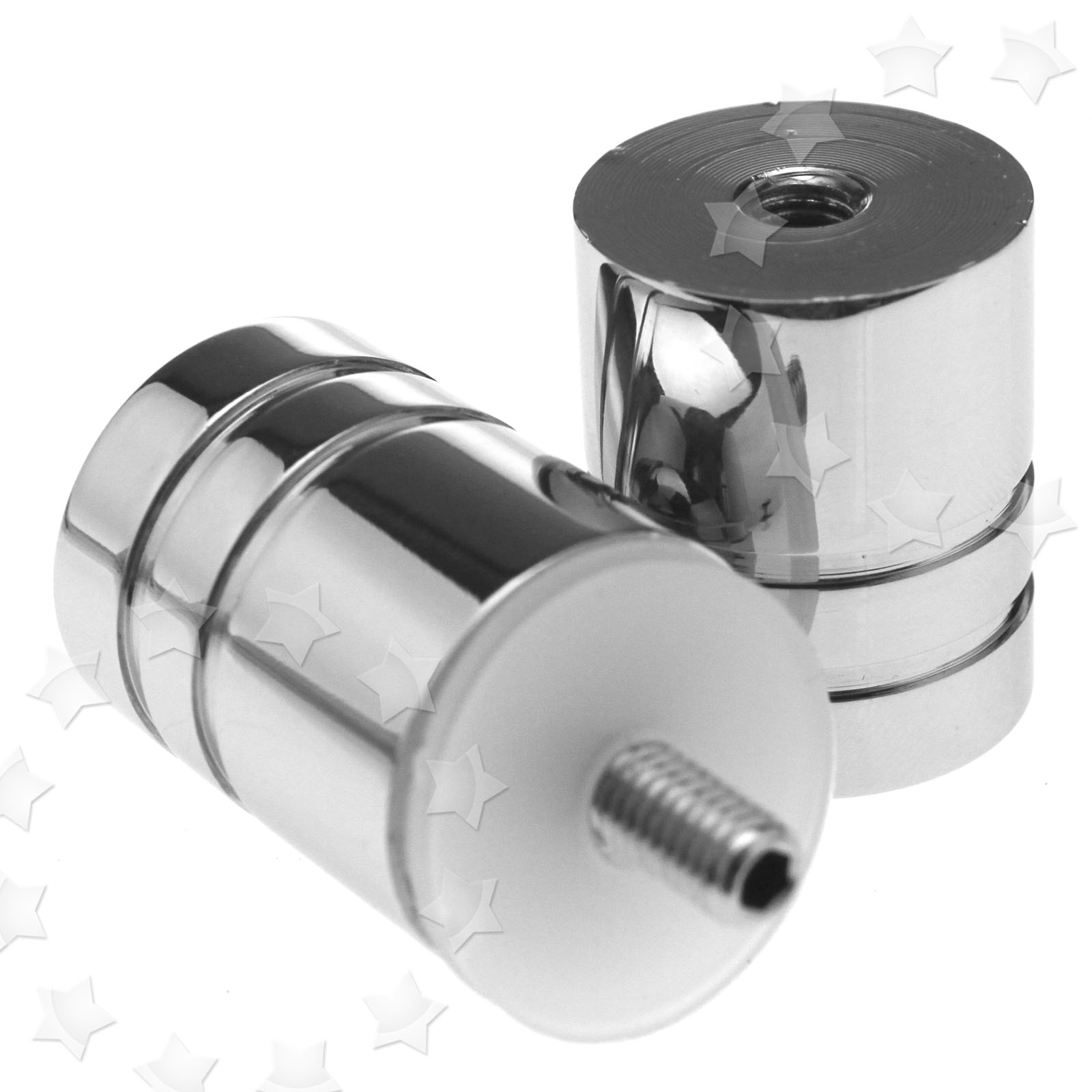Shower Door Handle Knob Single Groove Chrome Plated Home Bathroom 25mm