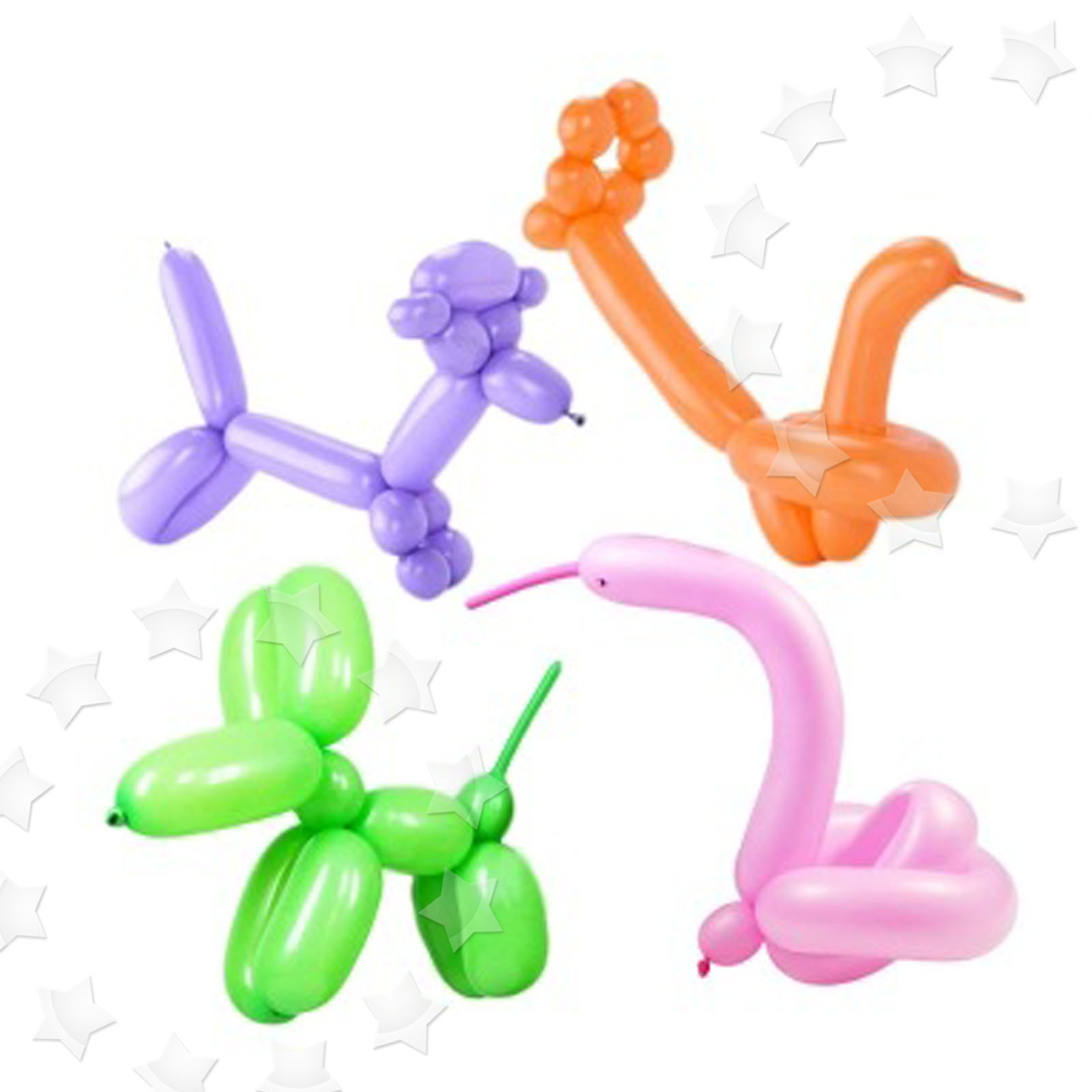 100pcs Colourful Balloon Long Shape Birthday Party DIY Decoration