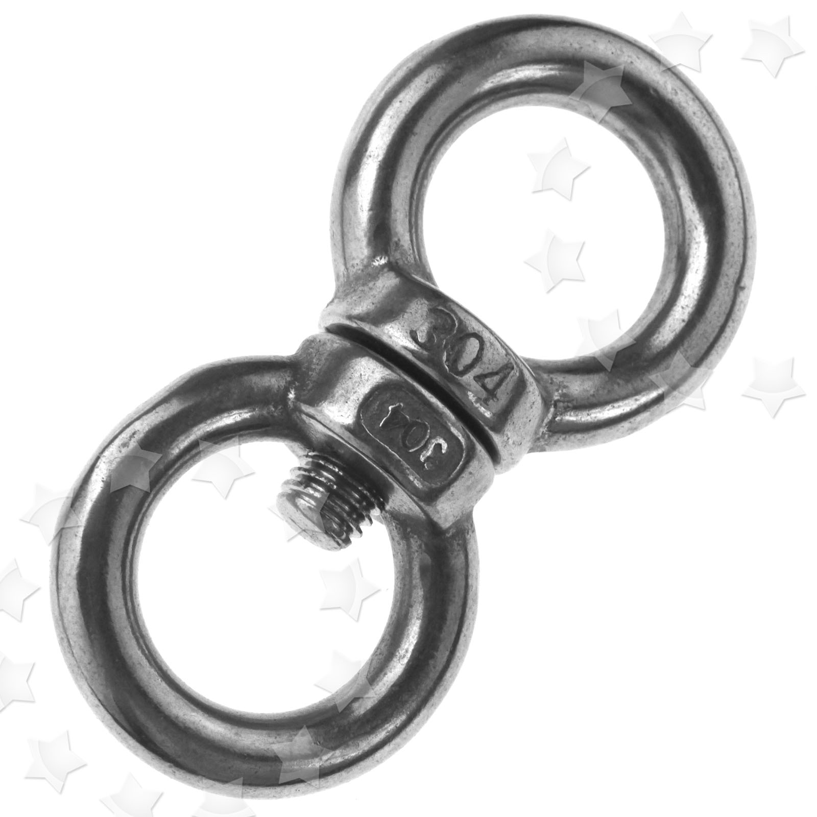 2 Pairs Lifting Eye Bolts and Eye Nuts M10 Metric Thread 304 Stainless