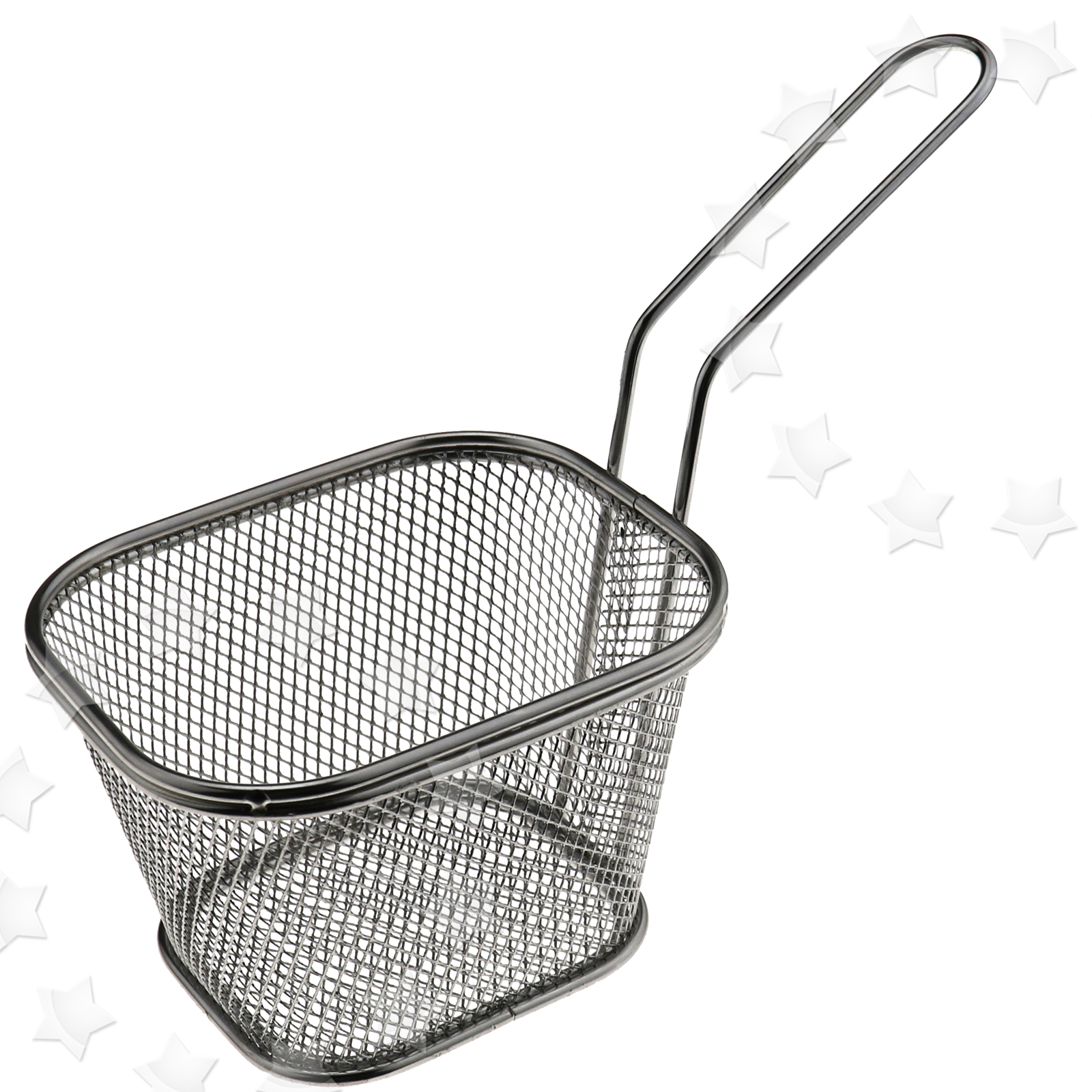 4pcs Mini Square Chip Frying Basket Scallop Deep Fry Noodle Boiling