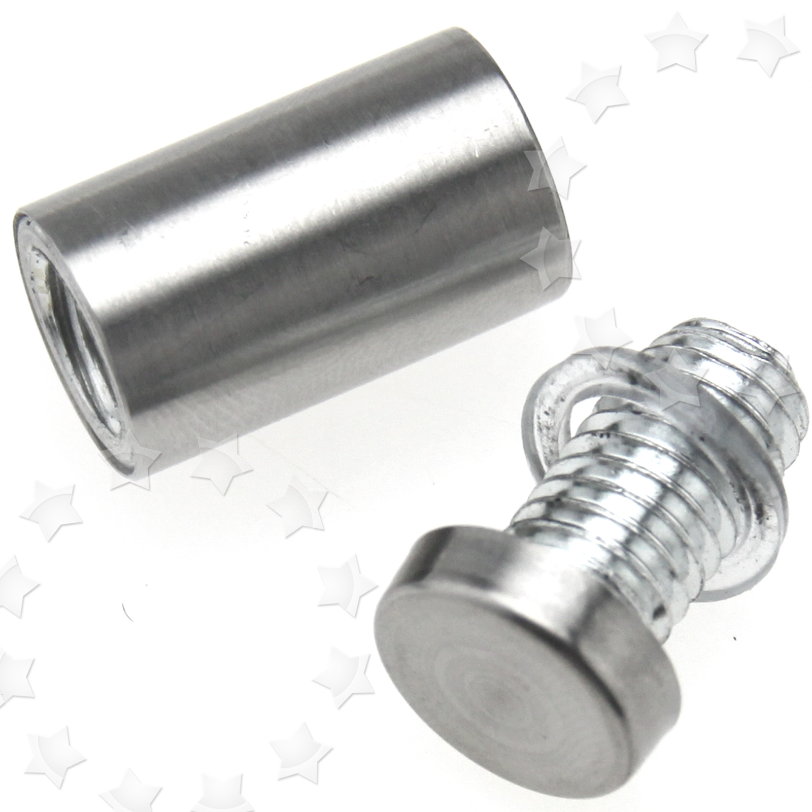 10 x Advertisement Bolt Glass Hardware Mount Standoffs Stainless Steel