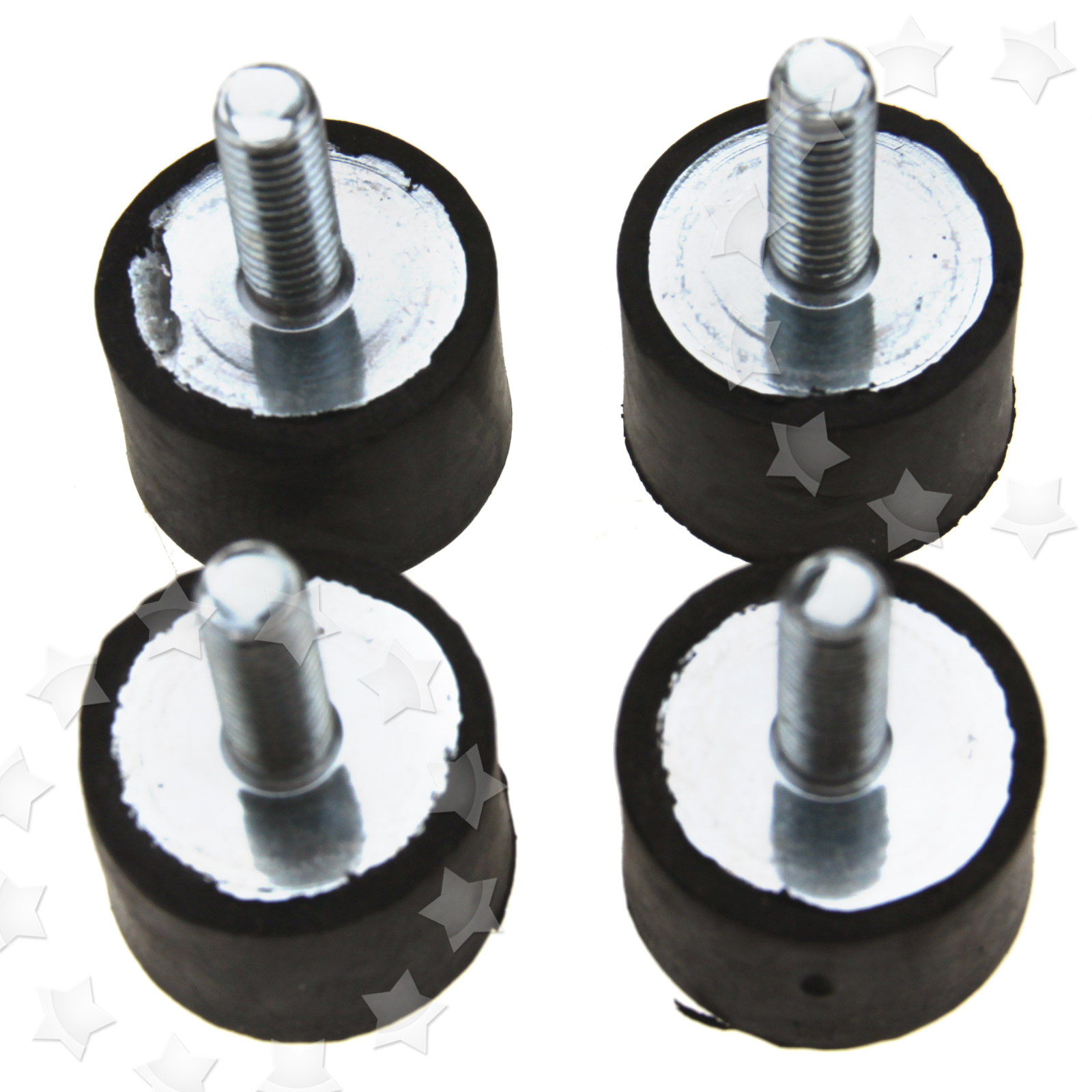4 x M8 20x30MM Anti Vibration Rubber Bobbin Mounts Male Female Boat Car
