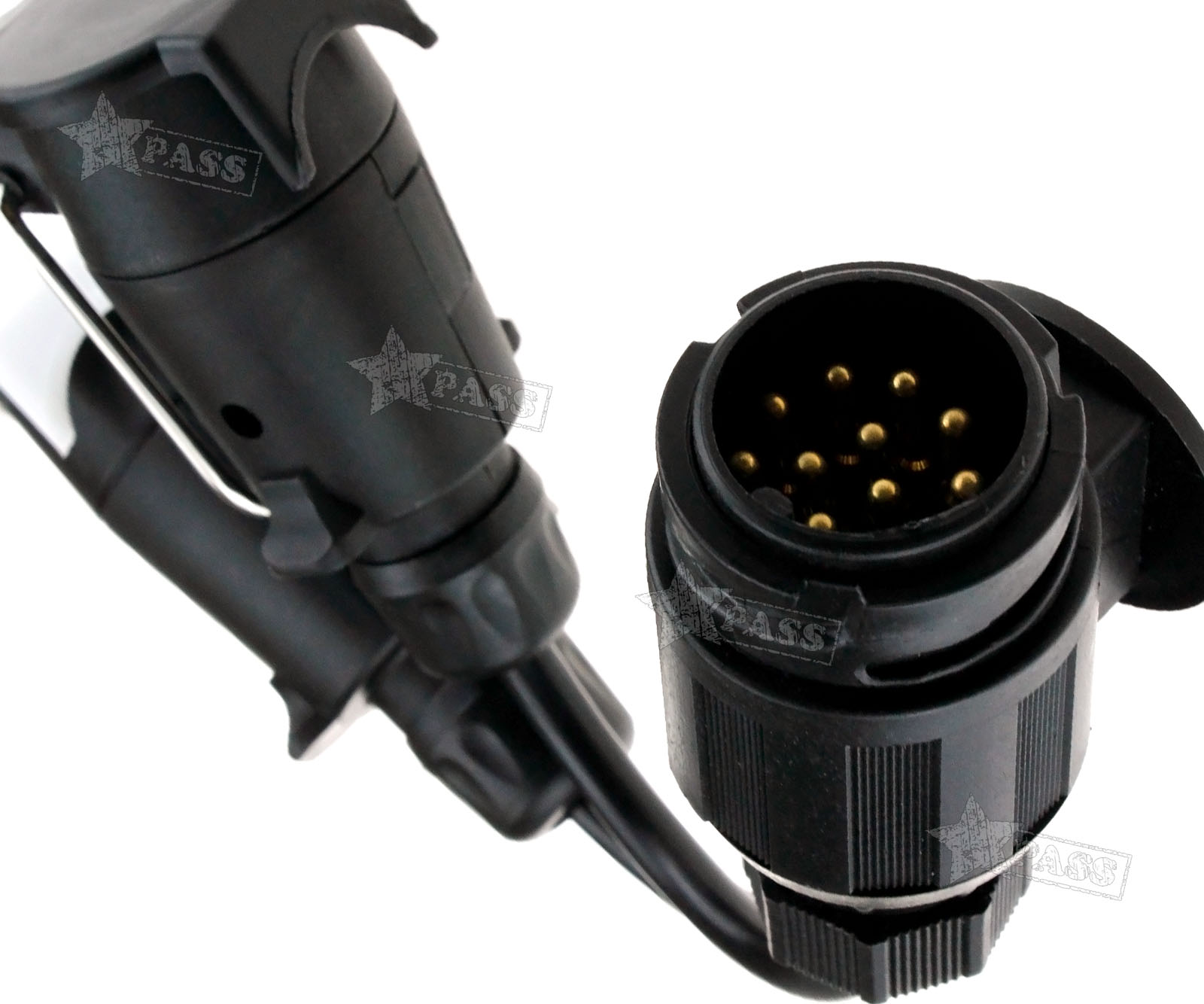 13Pin Euro Plug to 12N 12S 7Pin Sockets Caravan Towing Conversion ...
