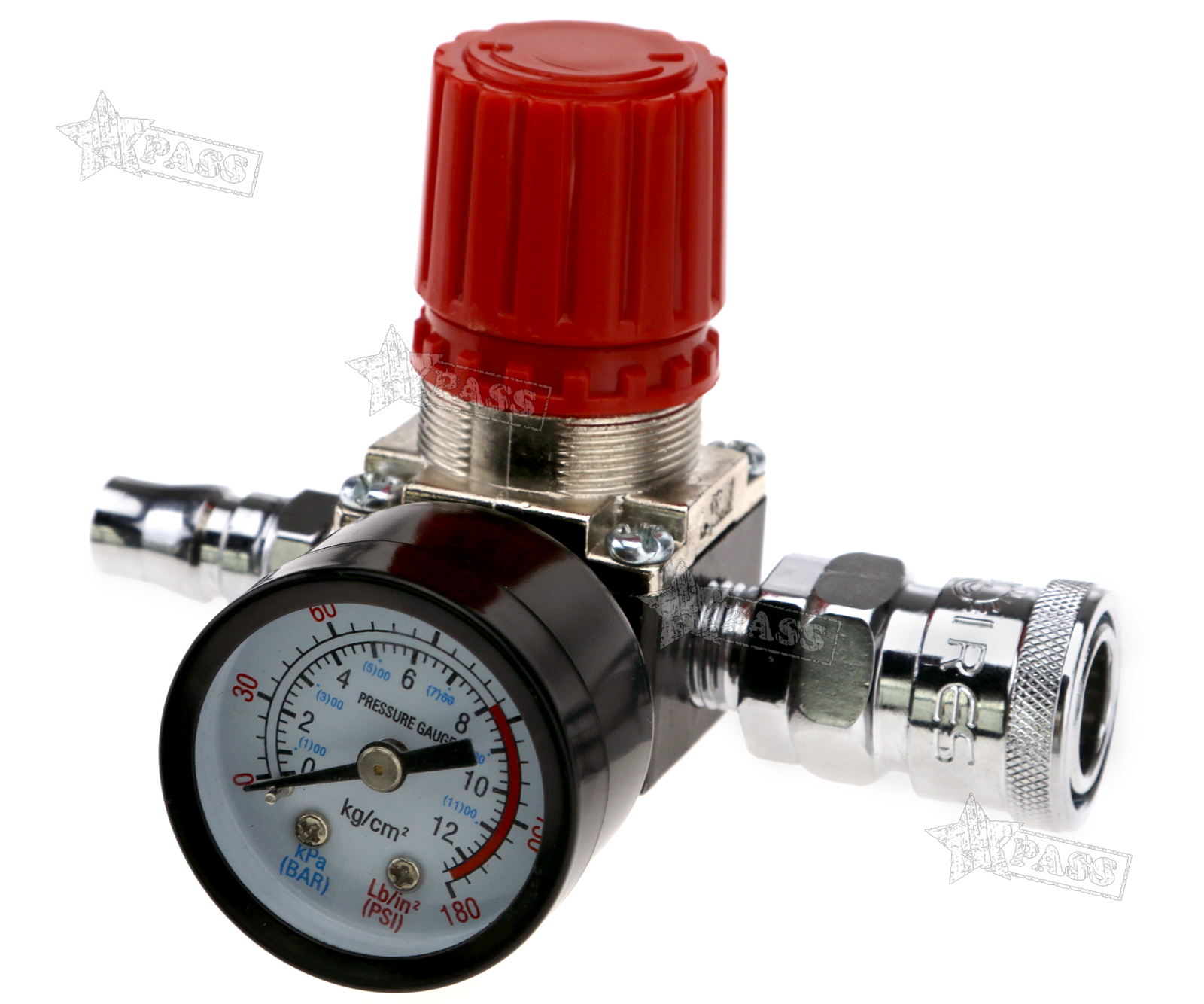 Air Compressor 1/4" 140PSI Pressure Regulator Gauge Regulating Control