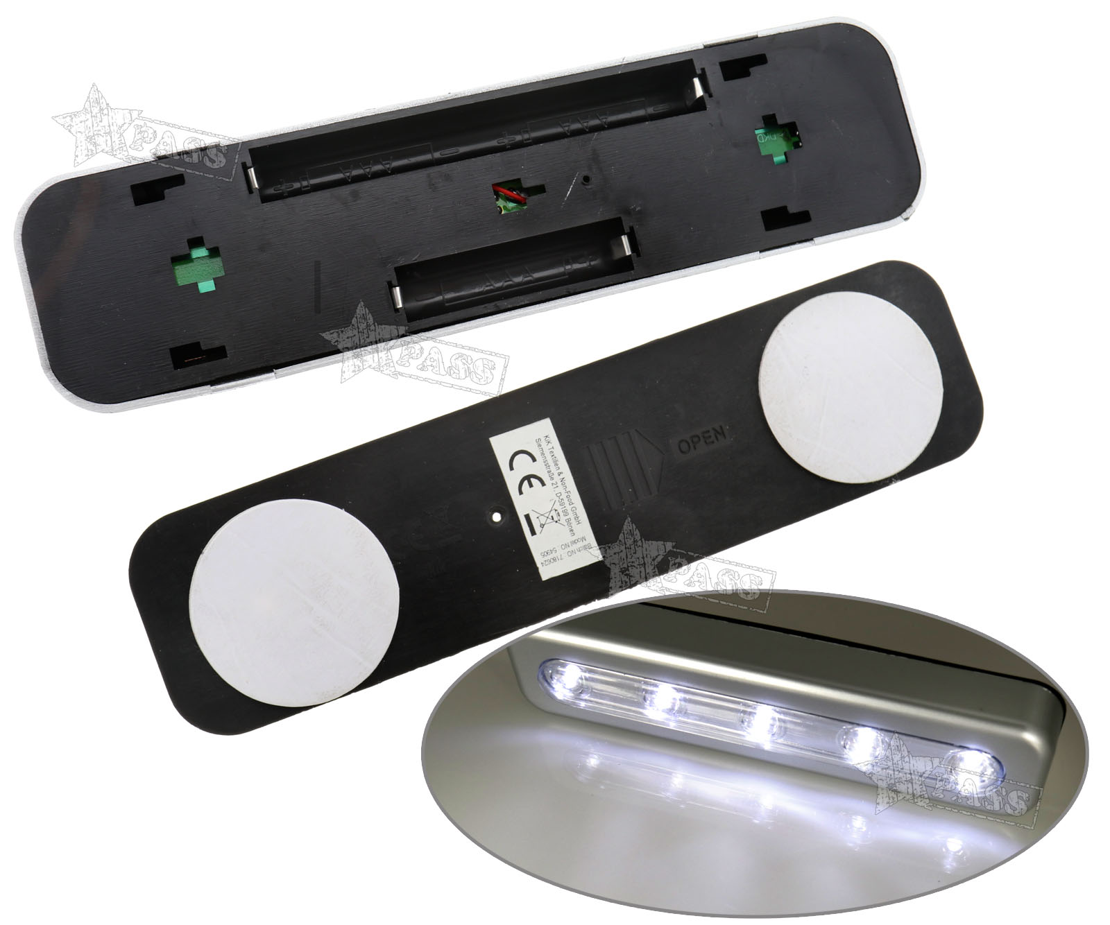 LED Touch Operated Battery Stick On Wall Lamp Under Cabinet Cupboard Night Light eBay