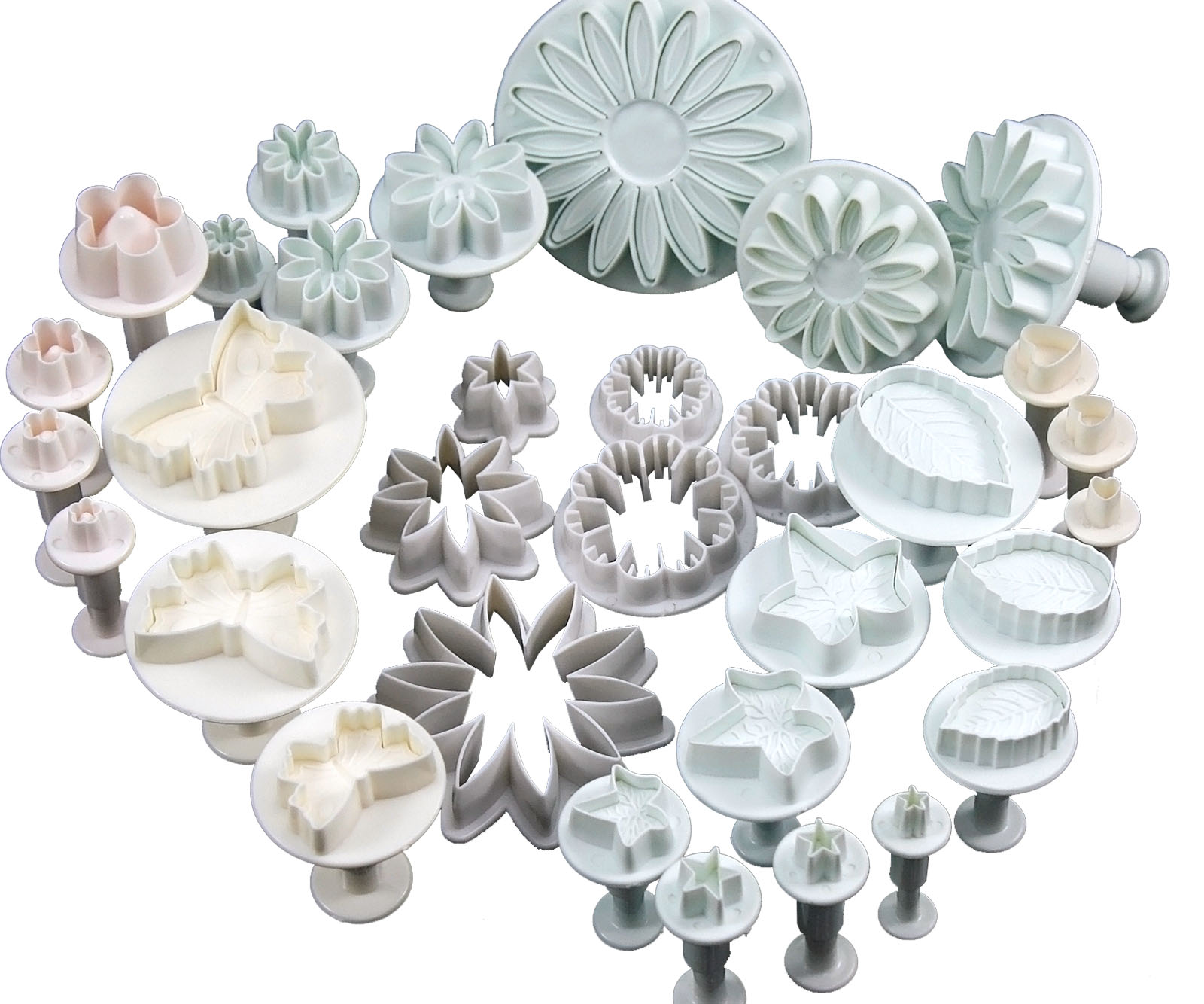 10 Sets Kitchen Sugarcraft Plunger Cutters Cake Dessert ...