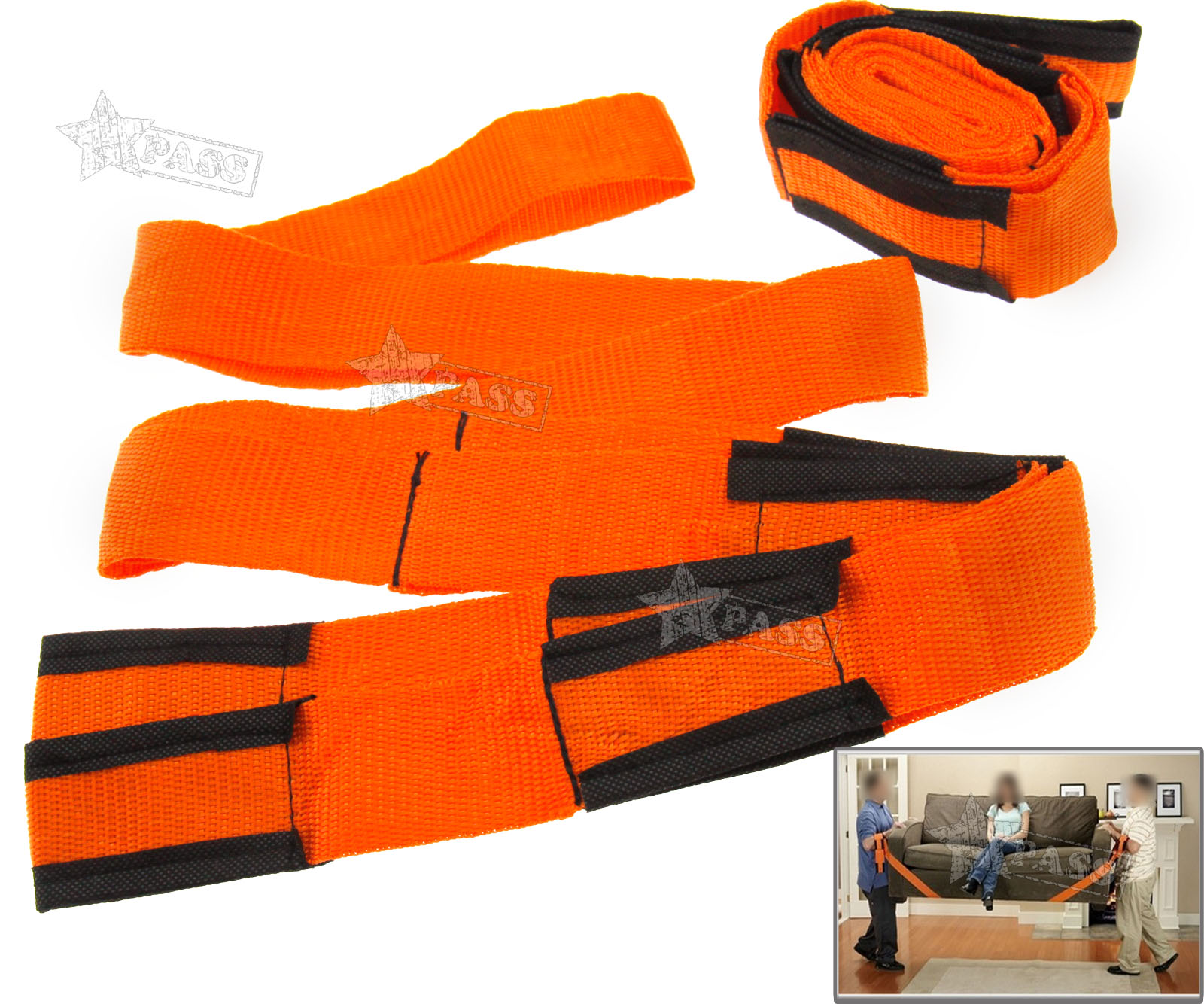 New 2pcs Moving Strap Furniture Transport Belt Mover Moving Straps