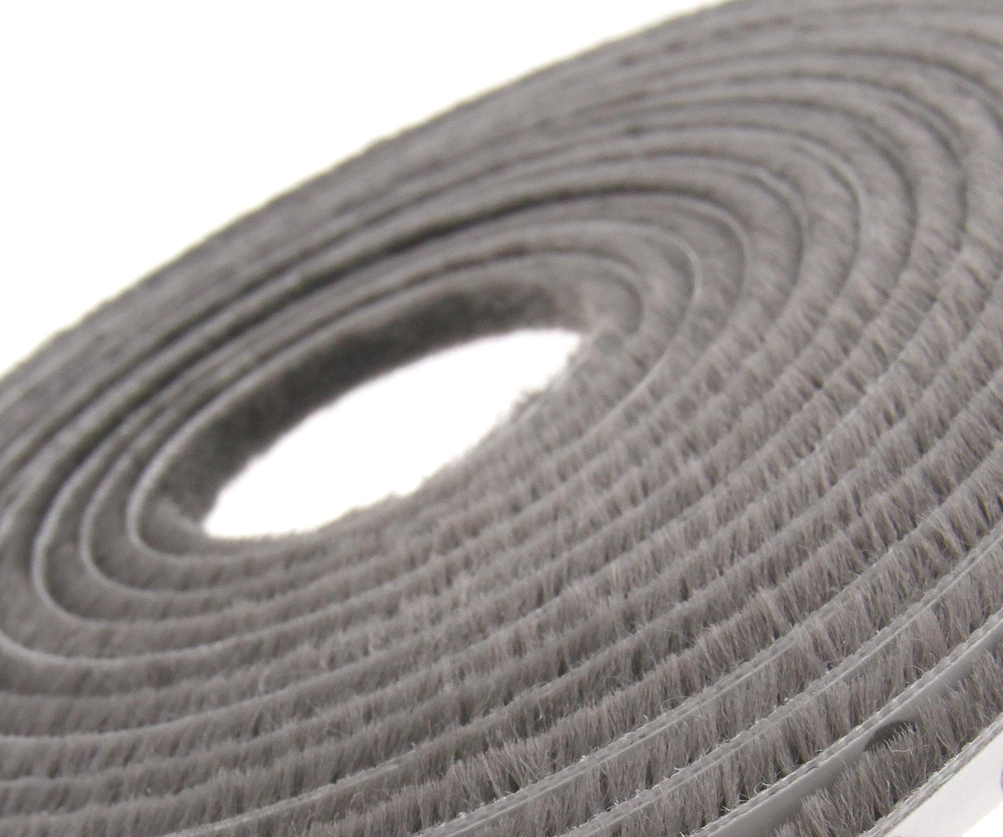 1PC 5M 6mm x 6mm Door Window Frame Draught Excluder Brush Strip Self