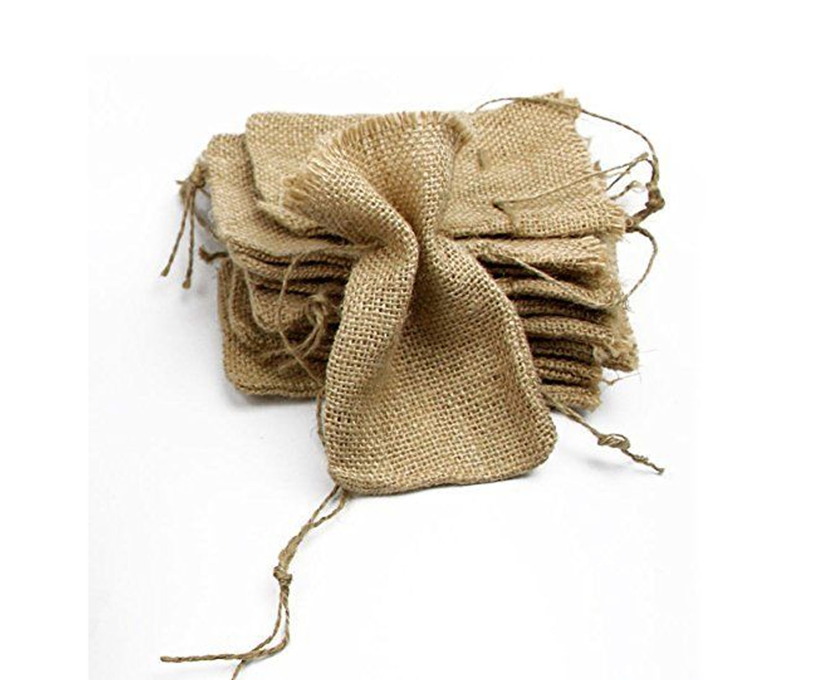 10PCS Mini Hessian Bags Drawstring Closure Burlap Favor Wedding Gift eBay