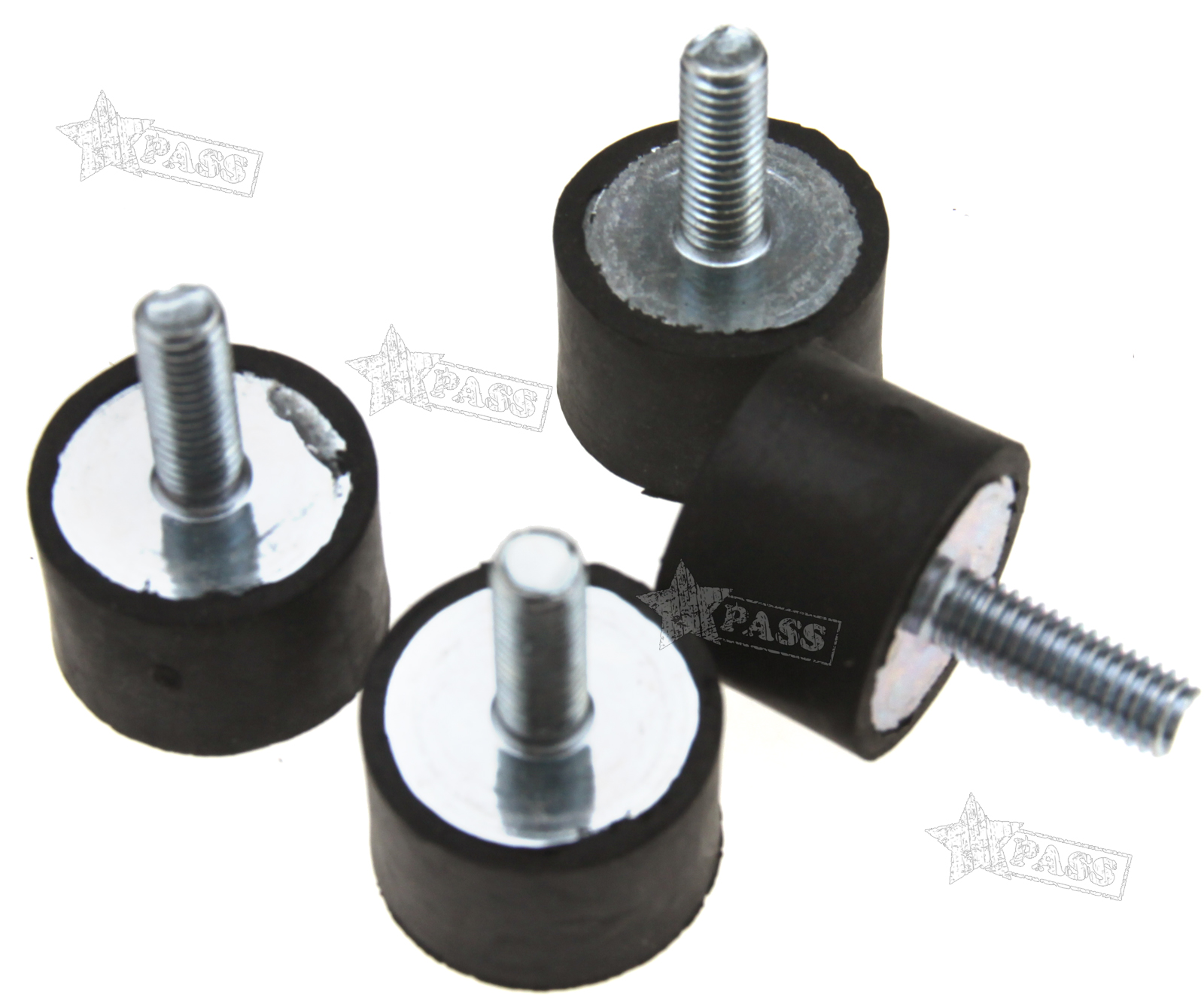 4 x Anti Vibration Rubber Bobbin Mounts M8 20x30MM Male Female Boat Car