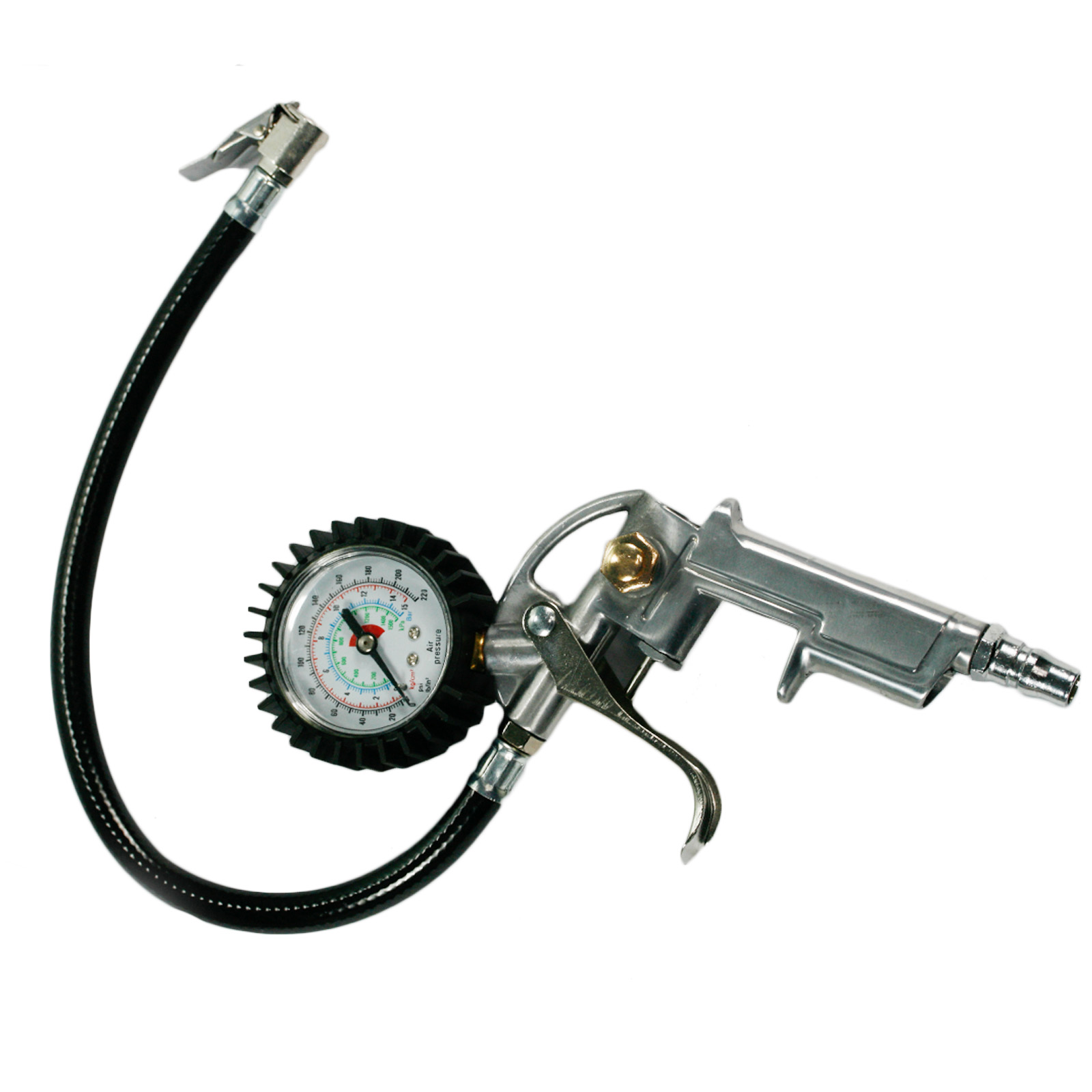 Car Auto Bike Air Inflator Dial Meter Tyre Pressure Gauge Compressor Tool