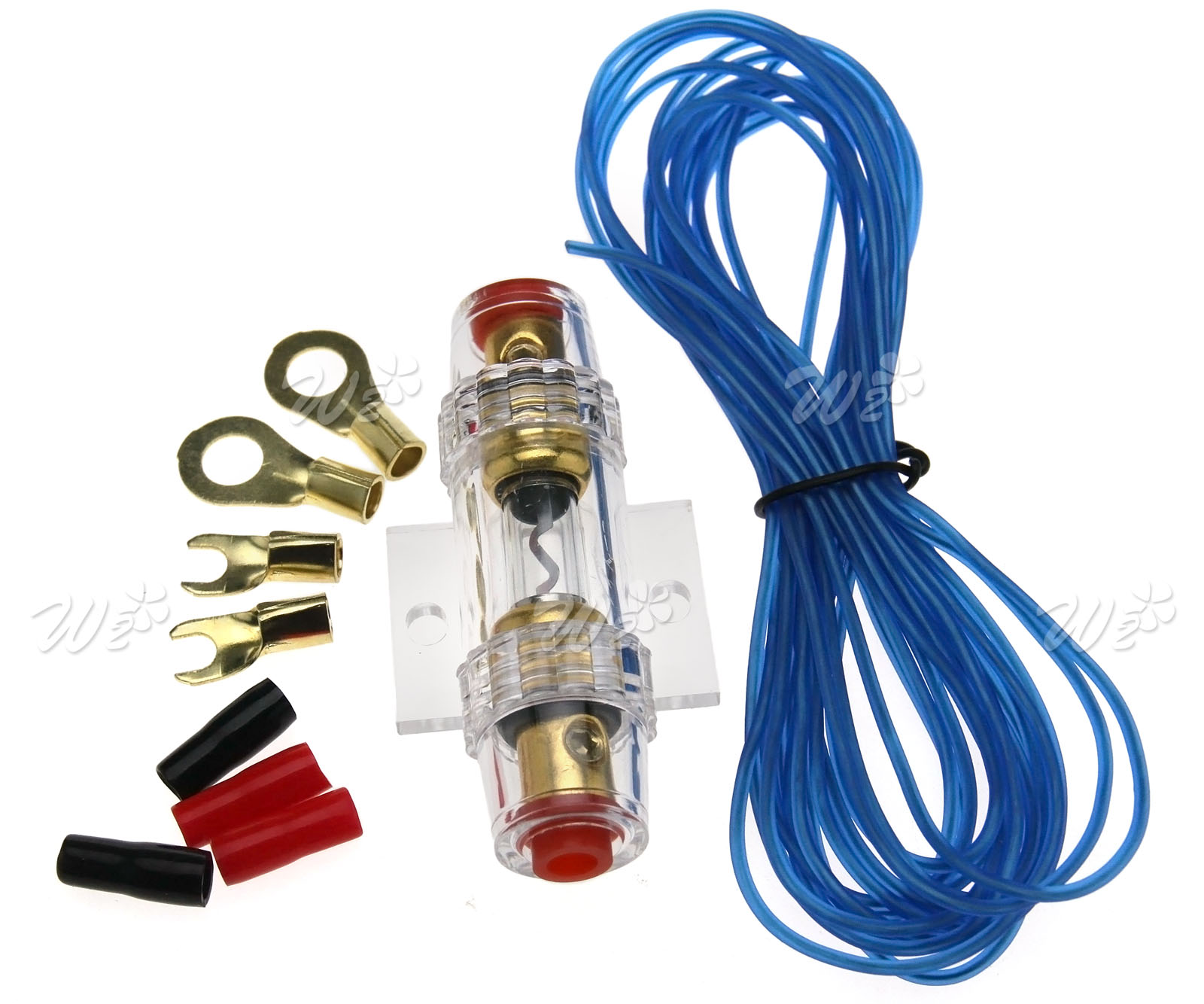400W Car Amplifier Wiring Fuse Kit Audio Sound 10 GAUGE Cable 40 AMP
