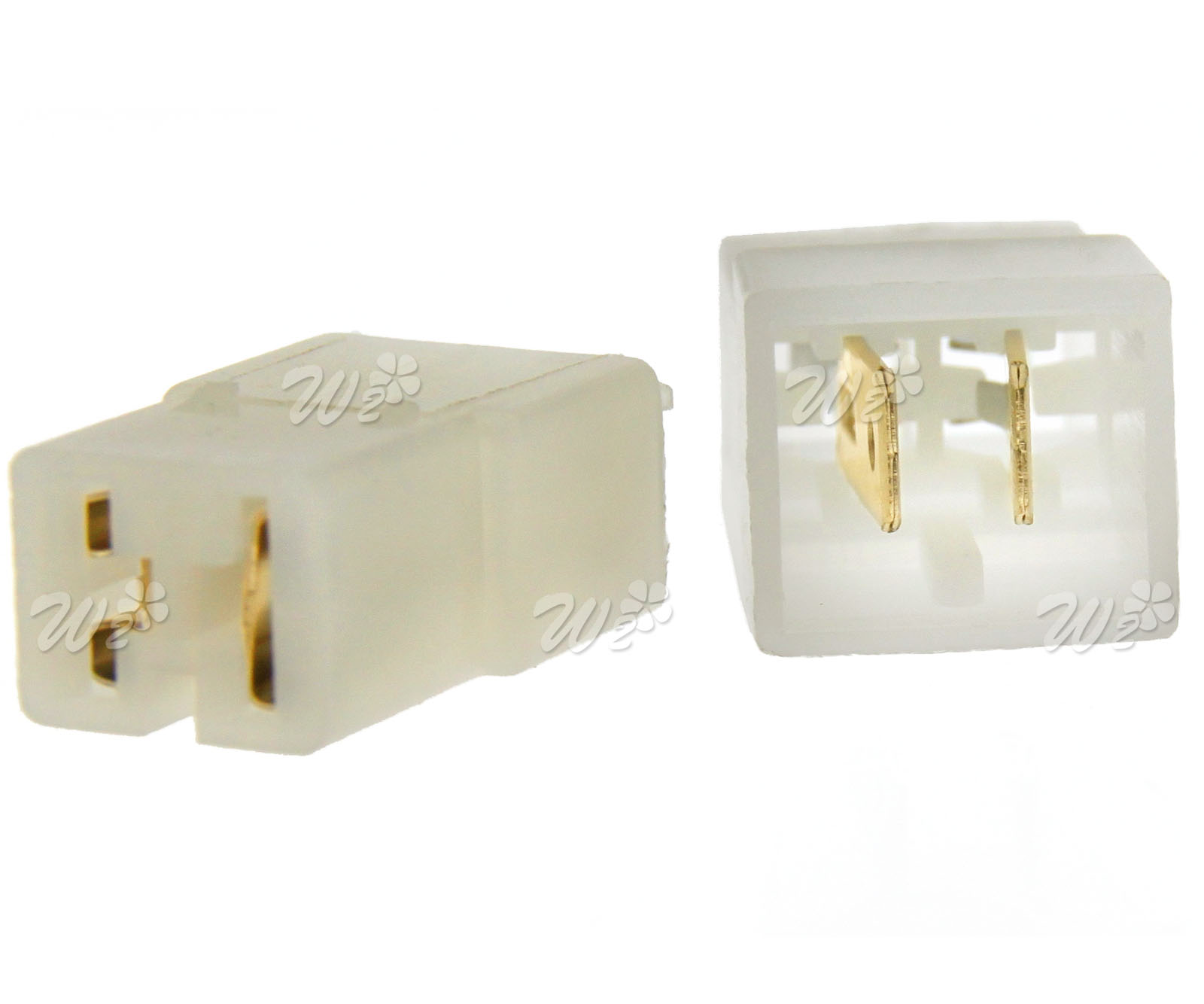 10 Sets 6.3MM 2 WAY PIN ELECTRICAL MULTI PLUG CONNECTOR TERMINAL BLOCK