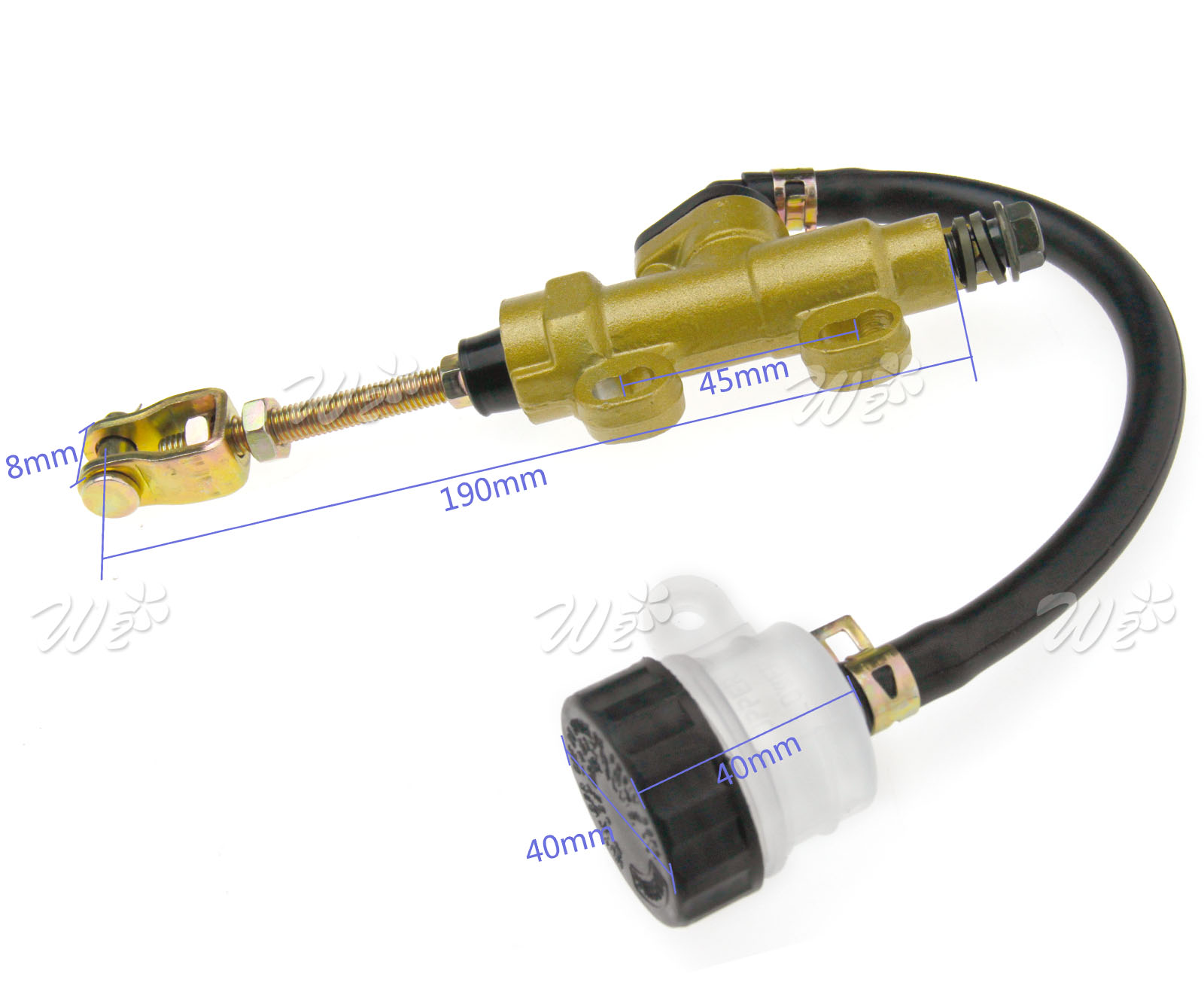 Motorbike Rear Brake Master Cylinder Fluid Reservoir ATV Sportbike eBay