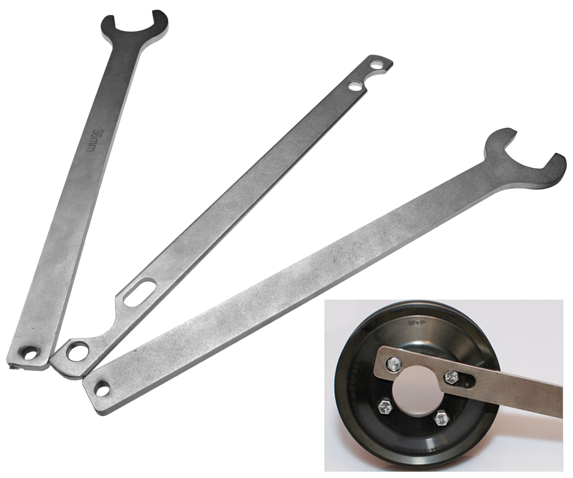 3pcs Water Pump Pulley Hub Clutch Fan Holding Tool 32 36 Spanner Set eBay