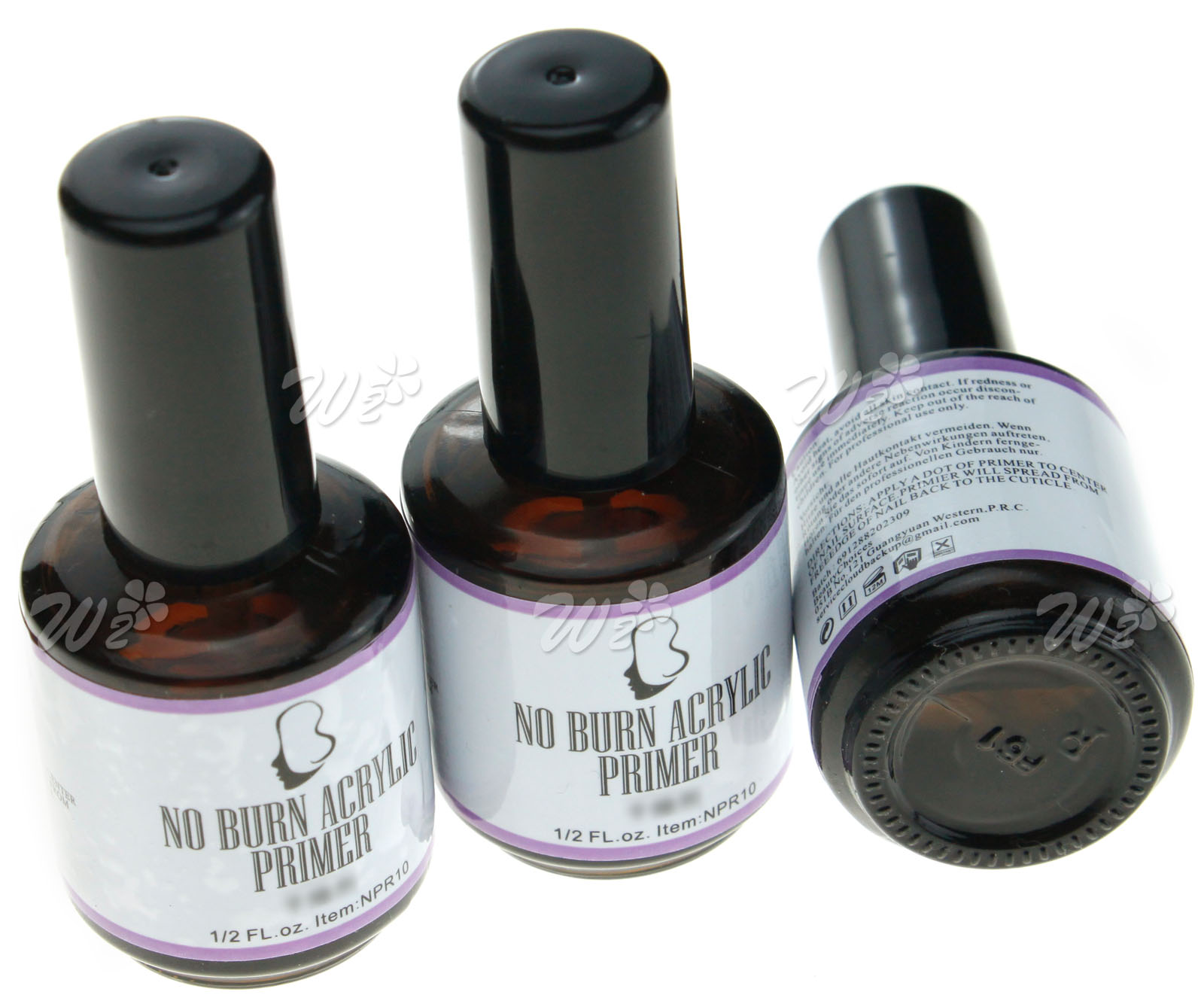 3PCS NO BURN ACRYLIC PRIMER NAIL ART TECH ESSENTIAL W237 UK eBay