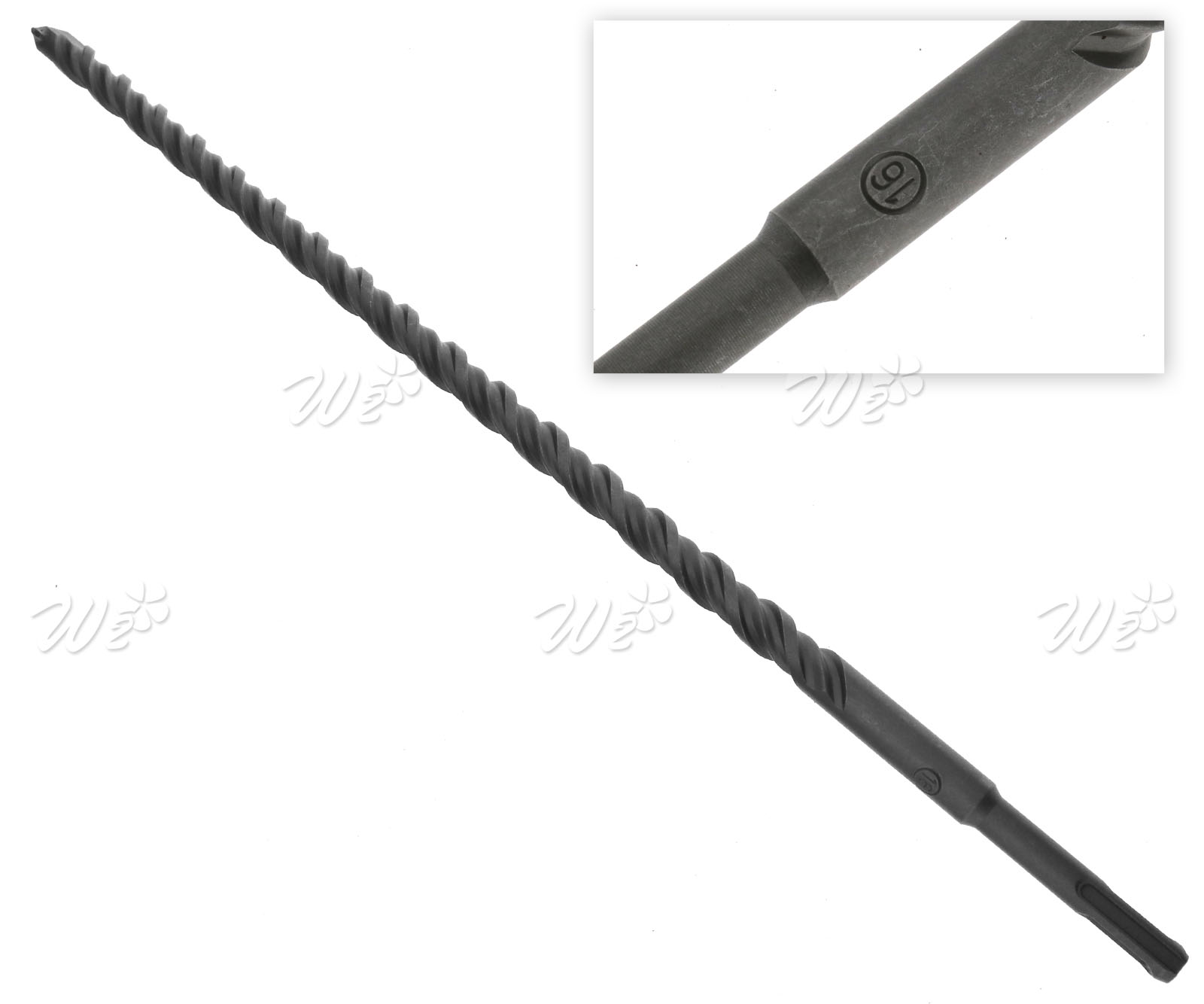 3 x Long 450mm SDS High Speed Steel Drill Bit for Masonry Concrete 16