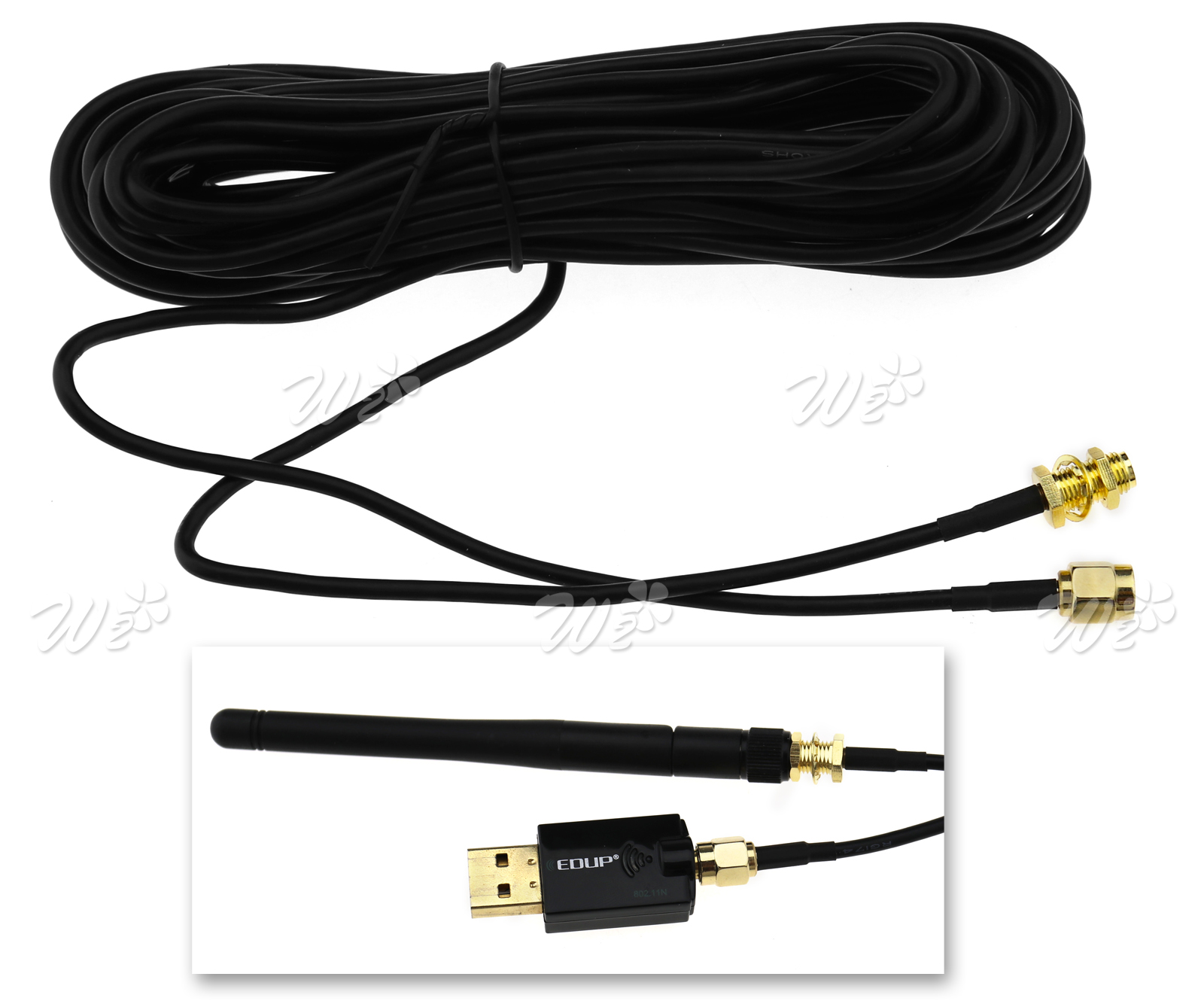 9M Black WiFi WAN Router WiFi Antenna Extension Cable Lead RPSMA eBay