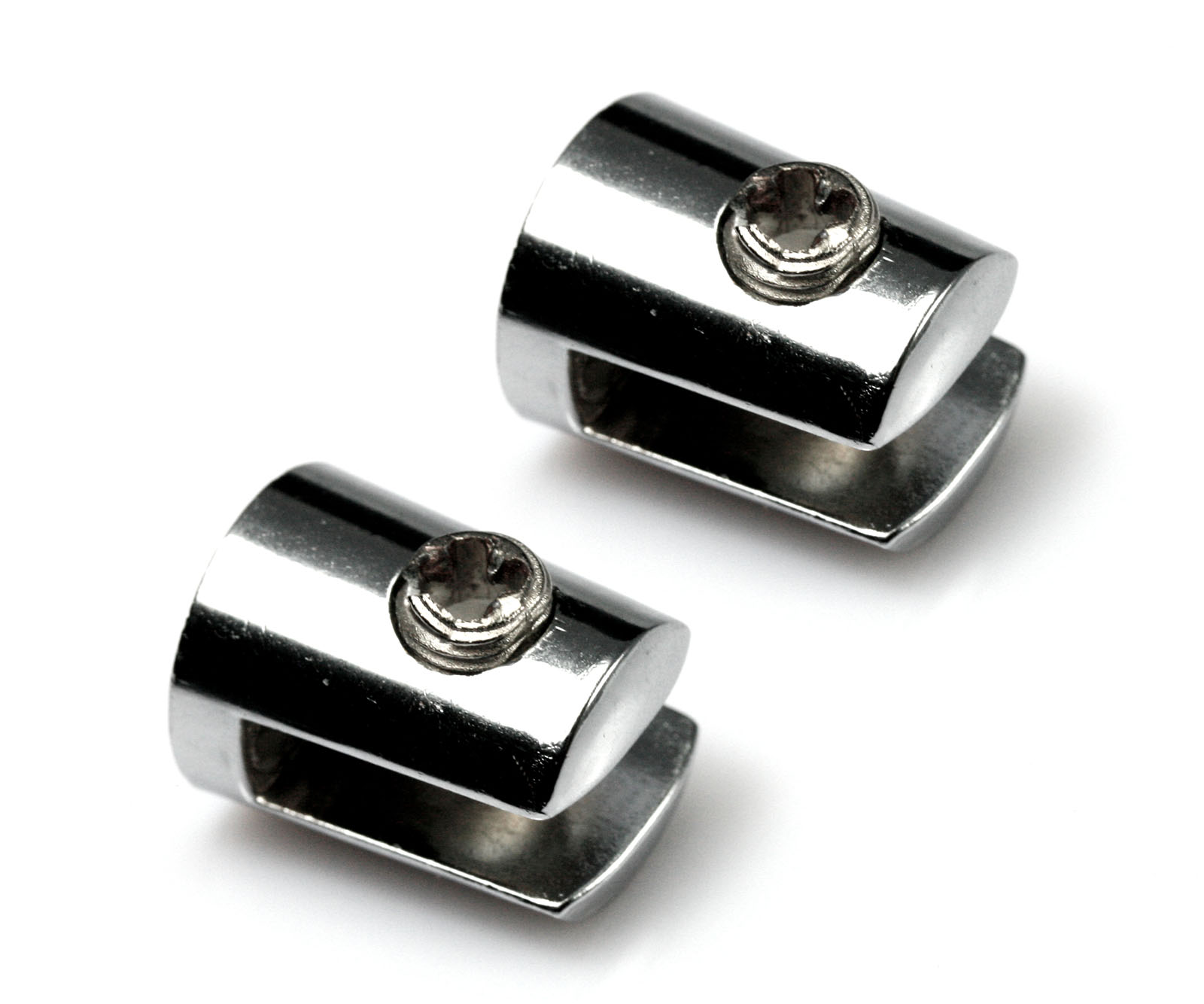 8x Chrome Plated Small Glass Shelf Support Brackets Clamps 46mm Home DIY O88 UK eBay