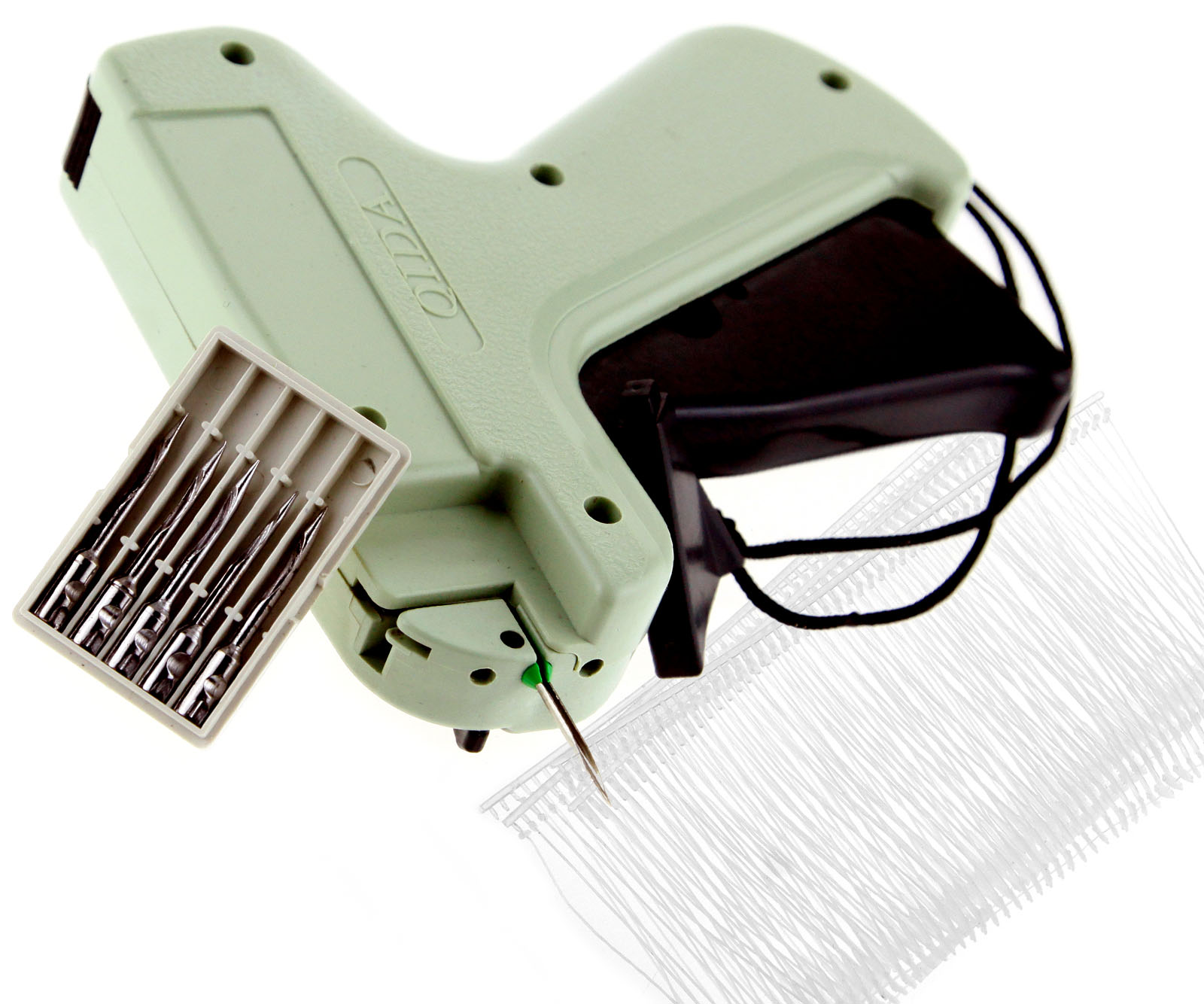 Tagging Gun +5 Steel Needle +1000 Kimble Tag Label Barbs for Clothes