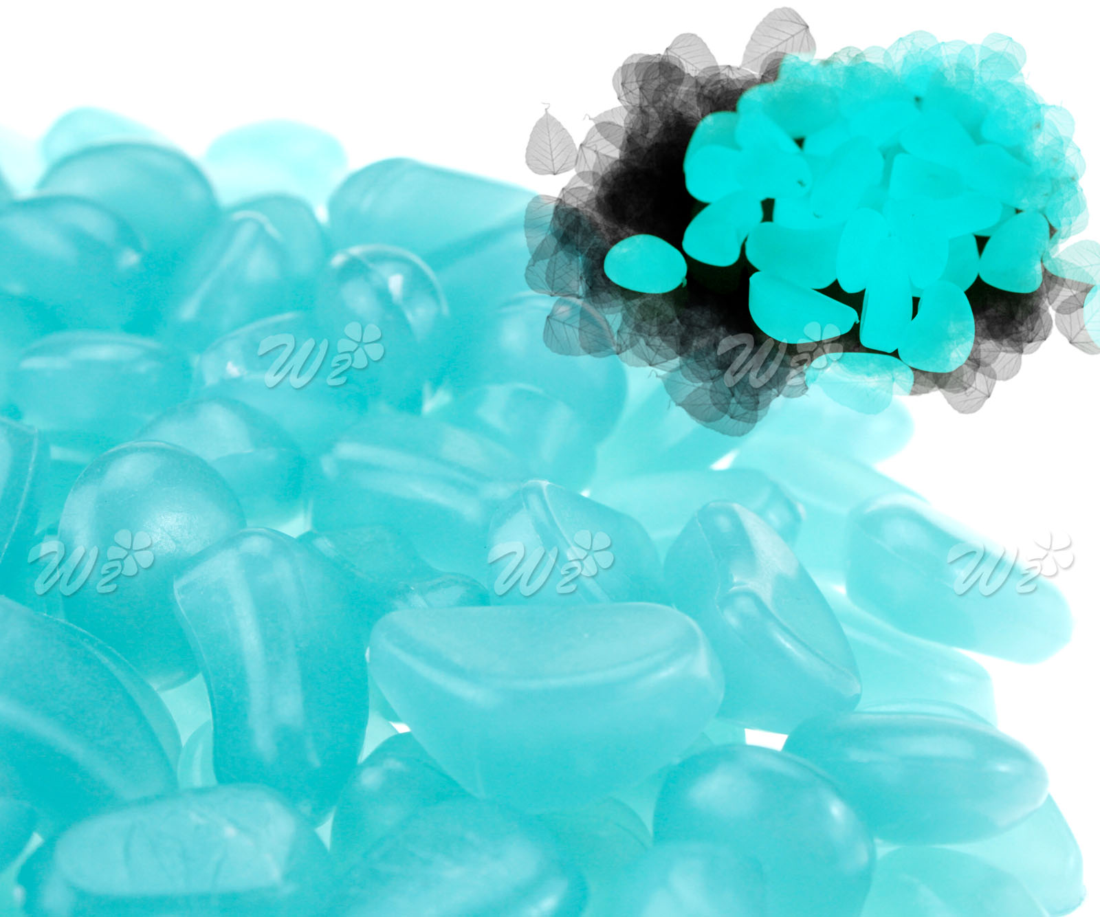 blue garden fish tank decoration luminous resin pebbles stones | ebay blue garden fish tank decoration luminous resin pebbles stones | ebay