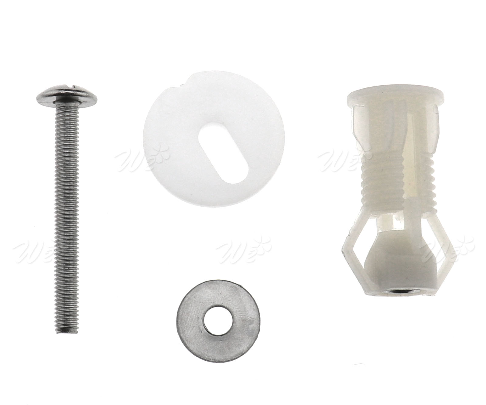 2pcs Top Toilet Cover Lid Seat Fixings WC Blind Hole Fitting White Screws