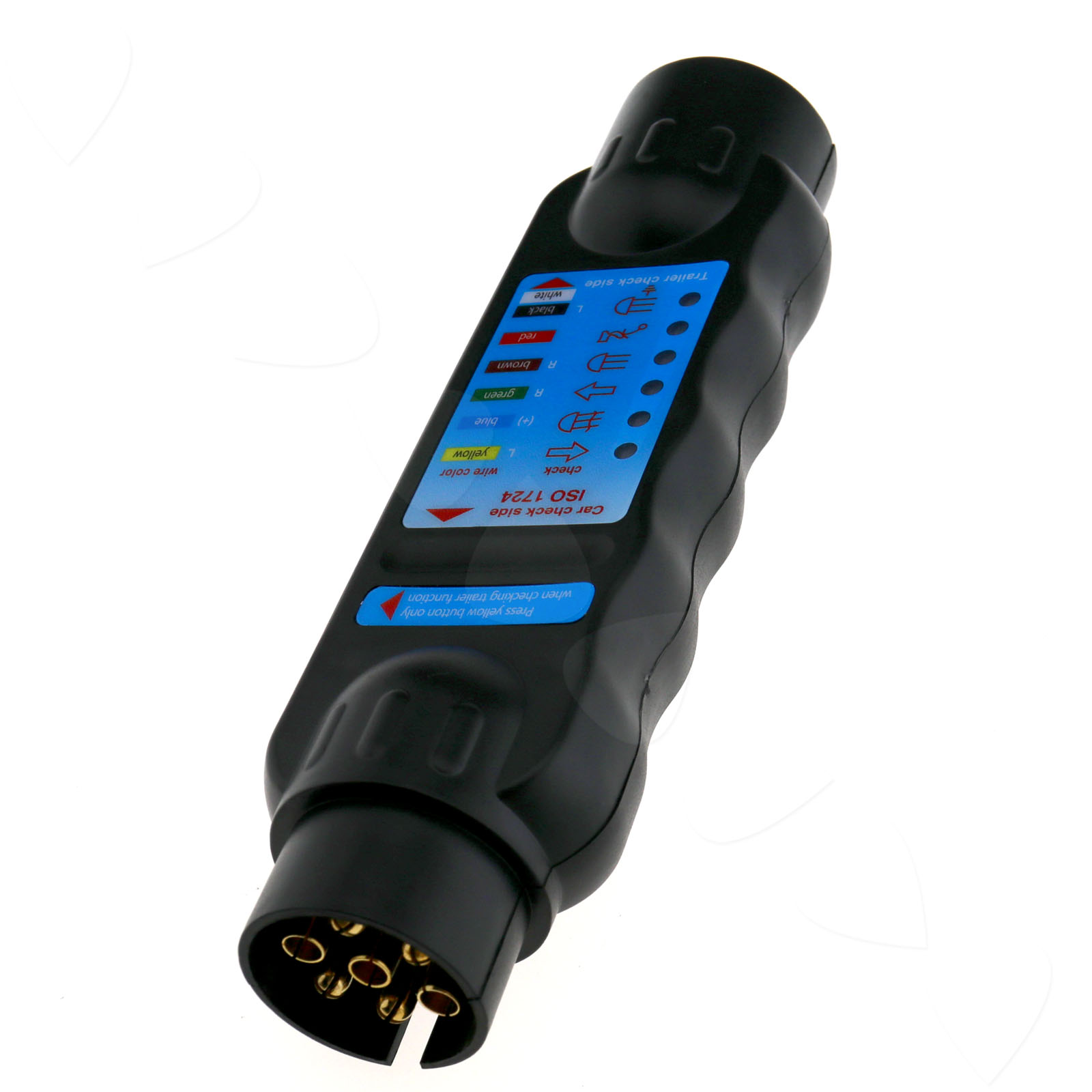 CAR TRAILER CARAVAN 7 PIN TOW BAR TOWING LIGHT WIRING CIRCUIT TESTER