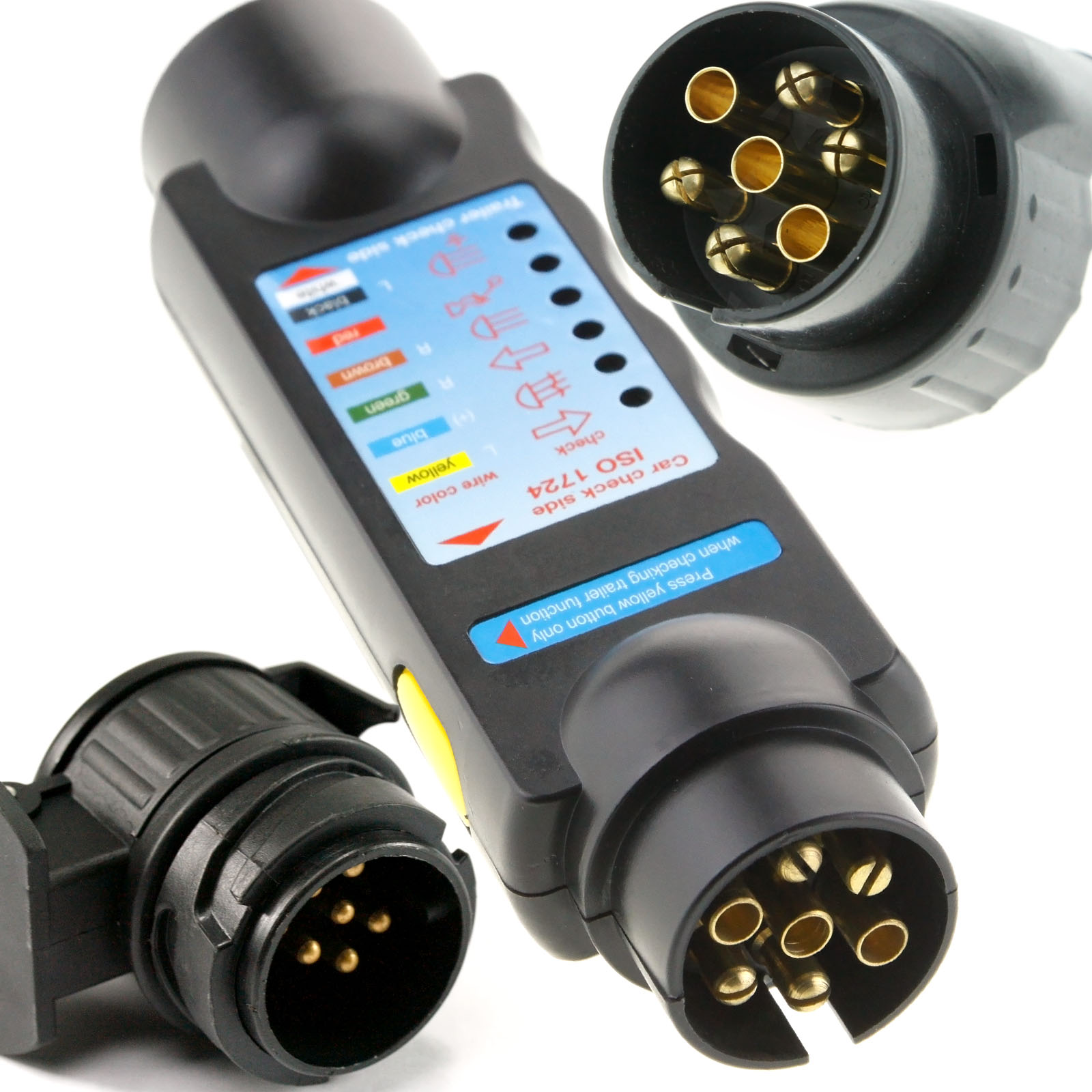 13 Pin Car Trailer Towing Lights Wiring Circuit Plug Socket Tester