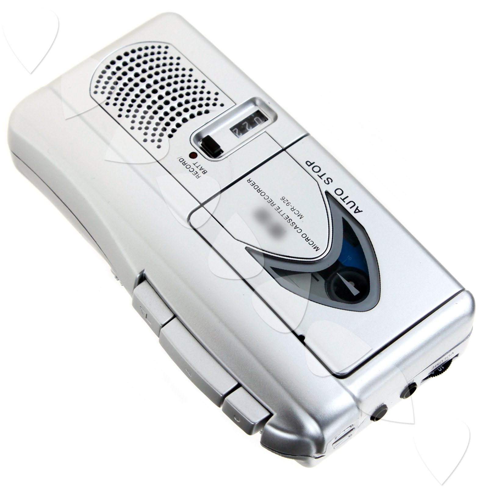 MICRO CASSETTE ACTIVATED SPEAKER RECORDER VOICE DICTAPHONE PLAYER WITH