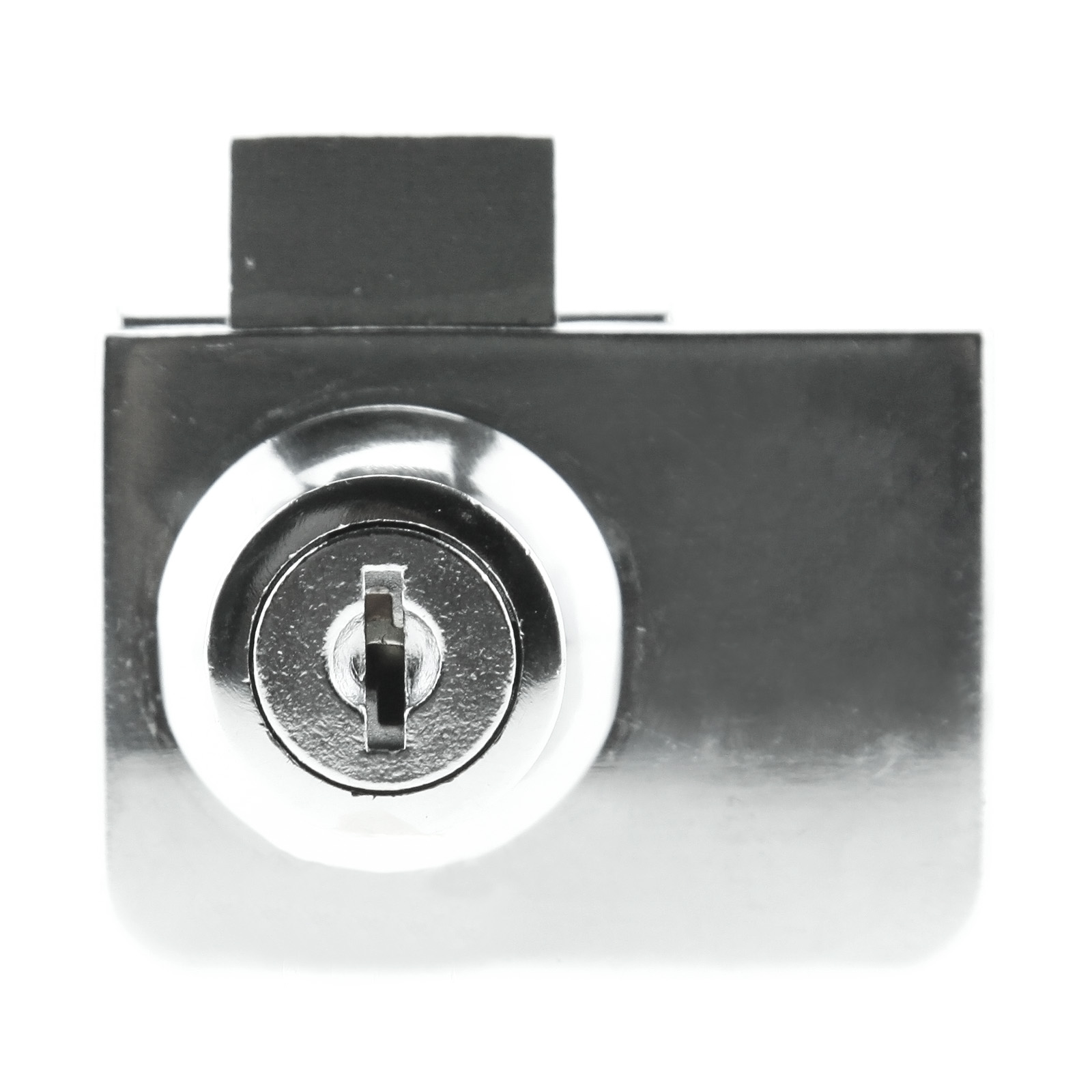 Glass Hinged Display Lock Chrome Steel FOR Ikea Argos