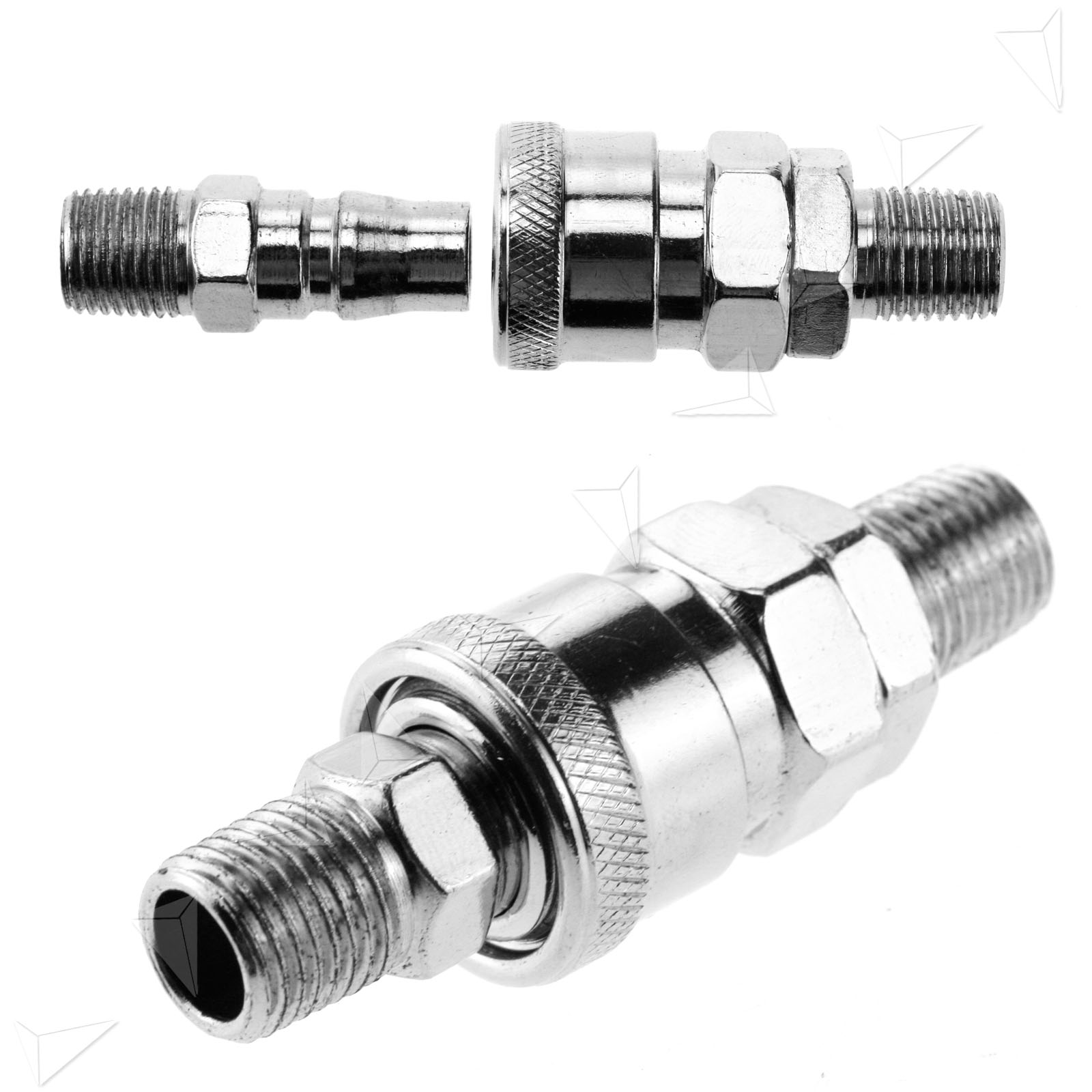 Druckluft Stecknippel Stecktülle Schlauchtülle Stecker Adapter Sicherheit Nippel
