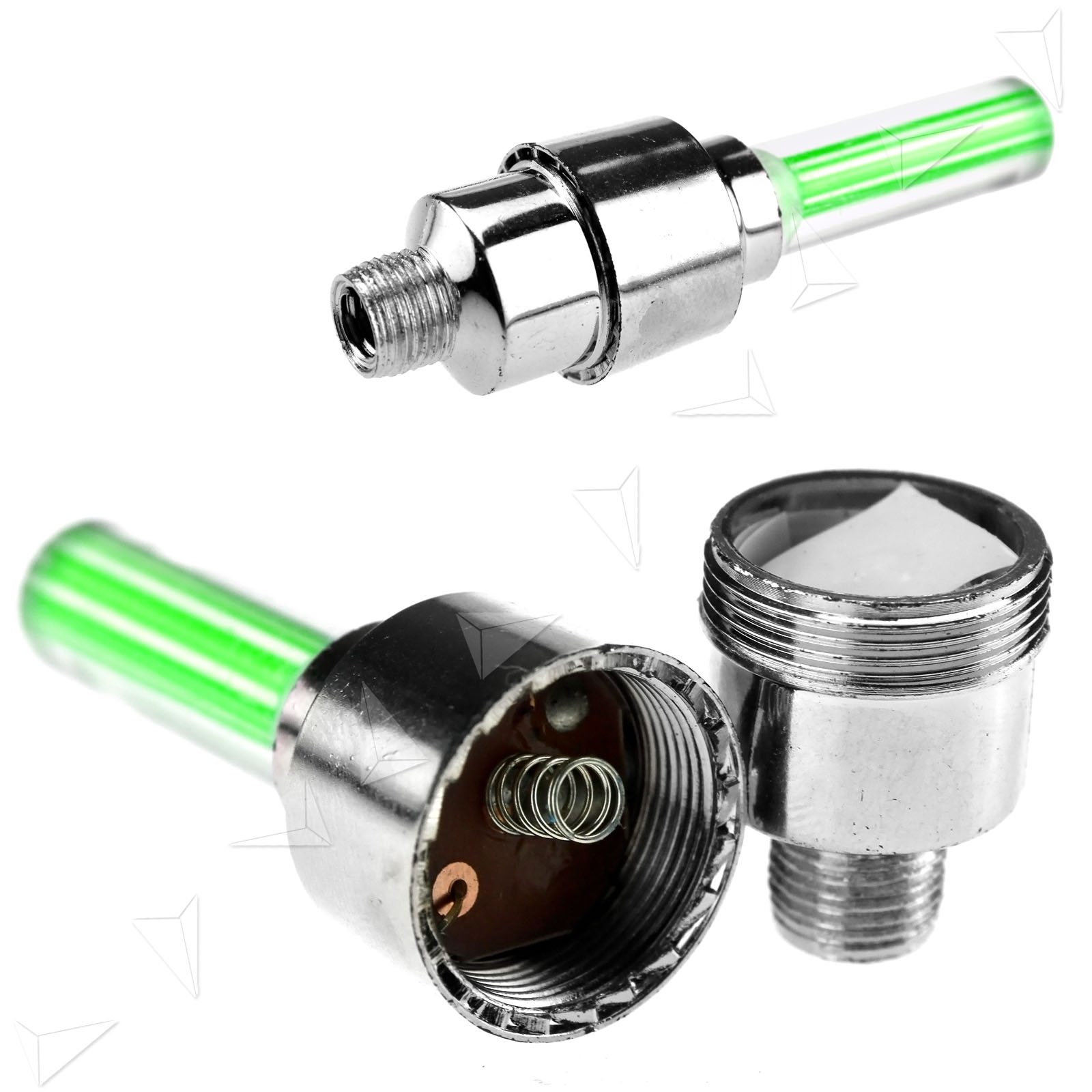 8 x LED Bike Valve Stem Cap Flashing Light Bicycle Wheel Tire Tyre Car