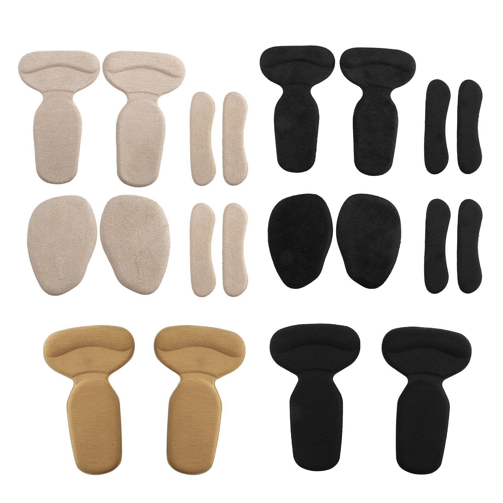 4//8x Back Shoe Insole Pad Anti Slip Shoe Cushion High Heel Liner Grip