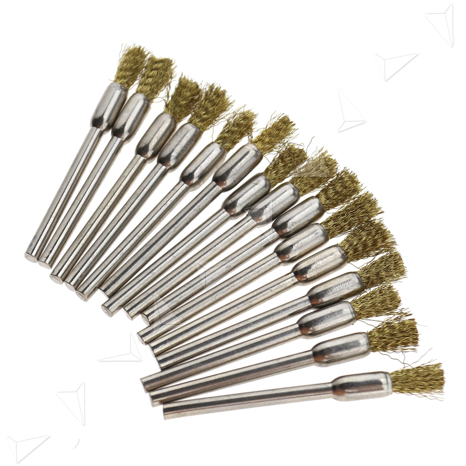 45x Steel Wire Wheel Pen Sanding Cup Brushes Brush Set for Rotary