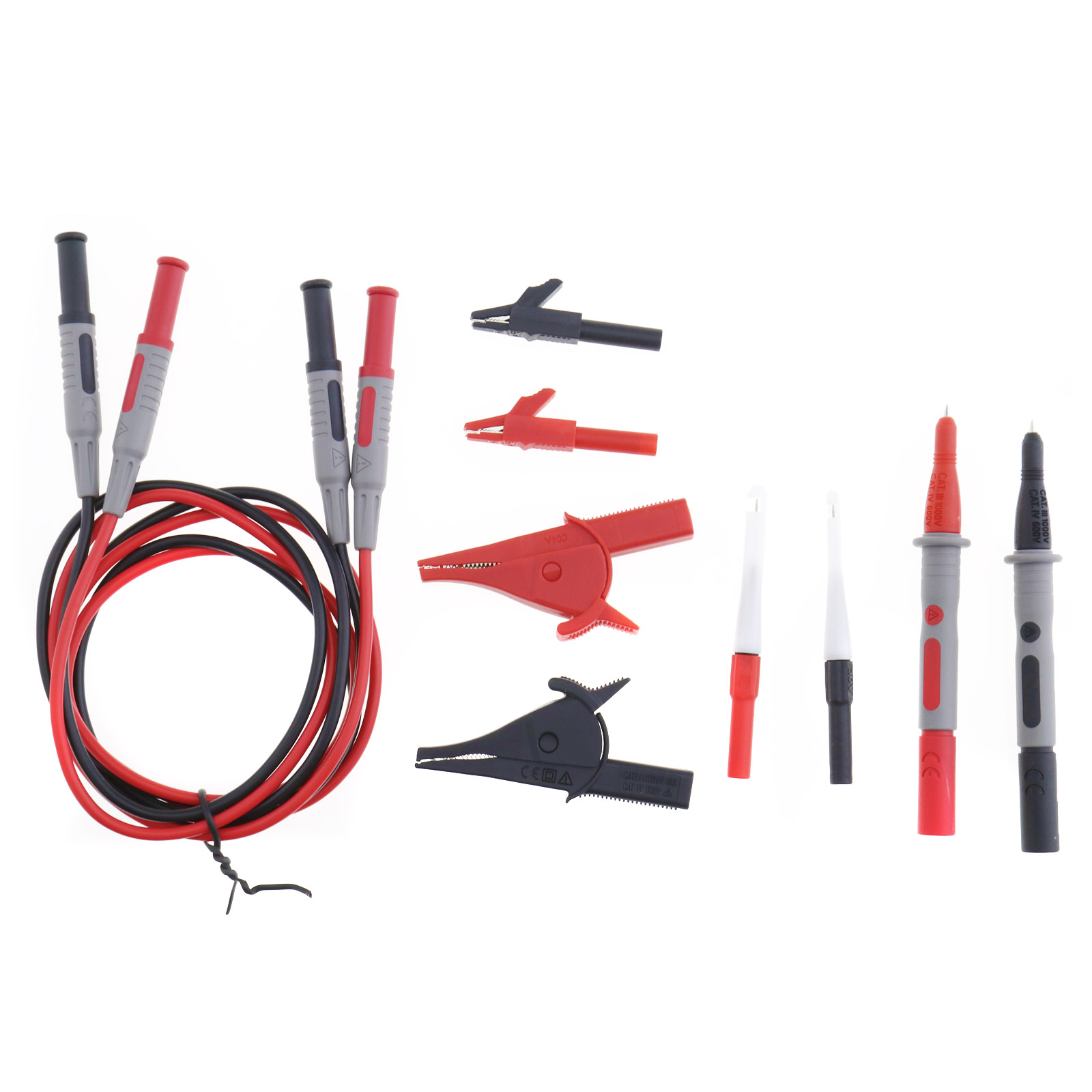 Automotive Industrial Test Leads Alligator Clips Crocodile Clips Multimeter Kit eBay