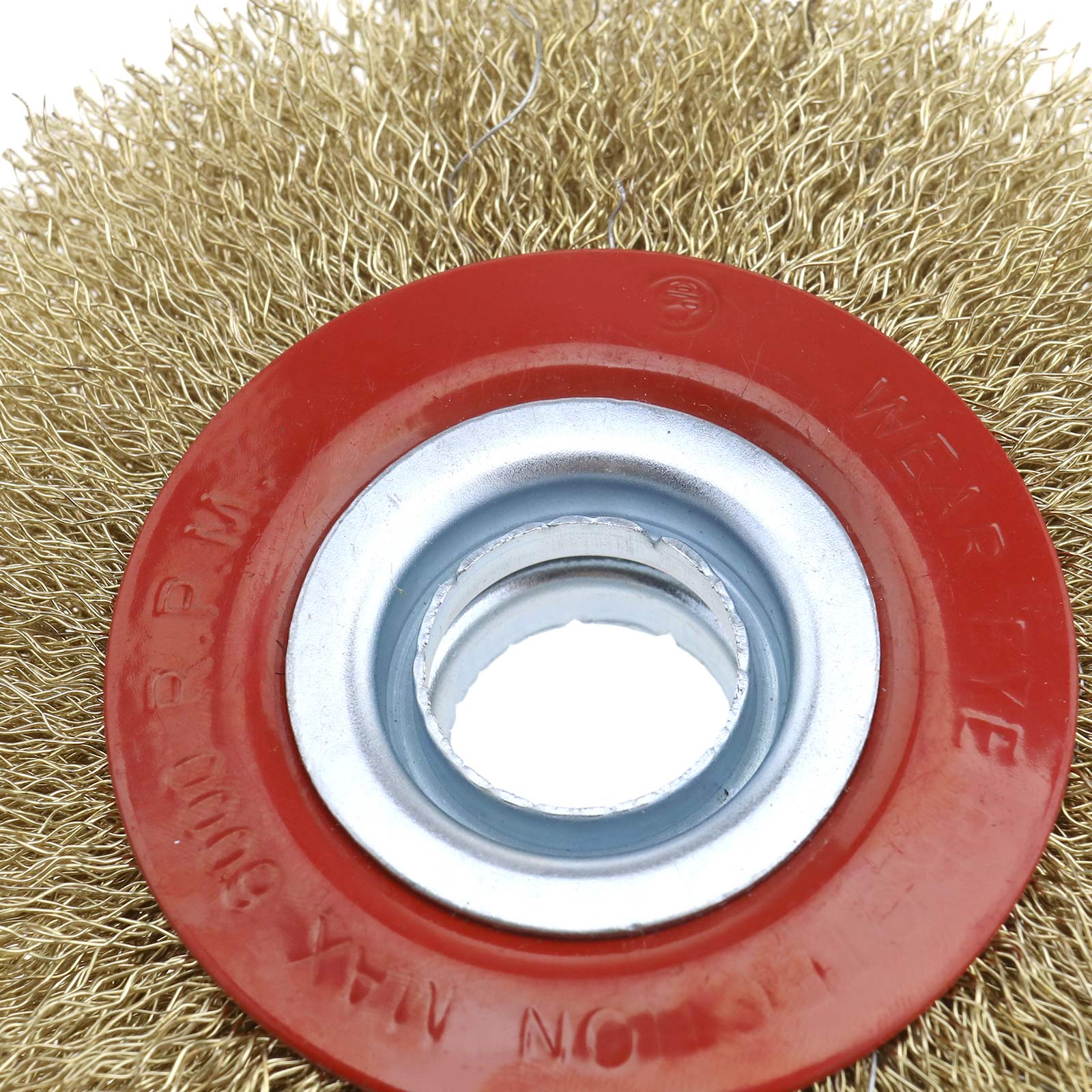 Brassed Steel Wire Wheel 125mm X 20mm Bench Grinder