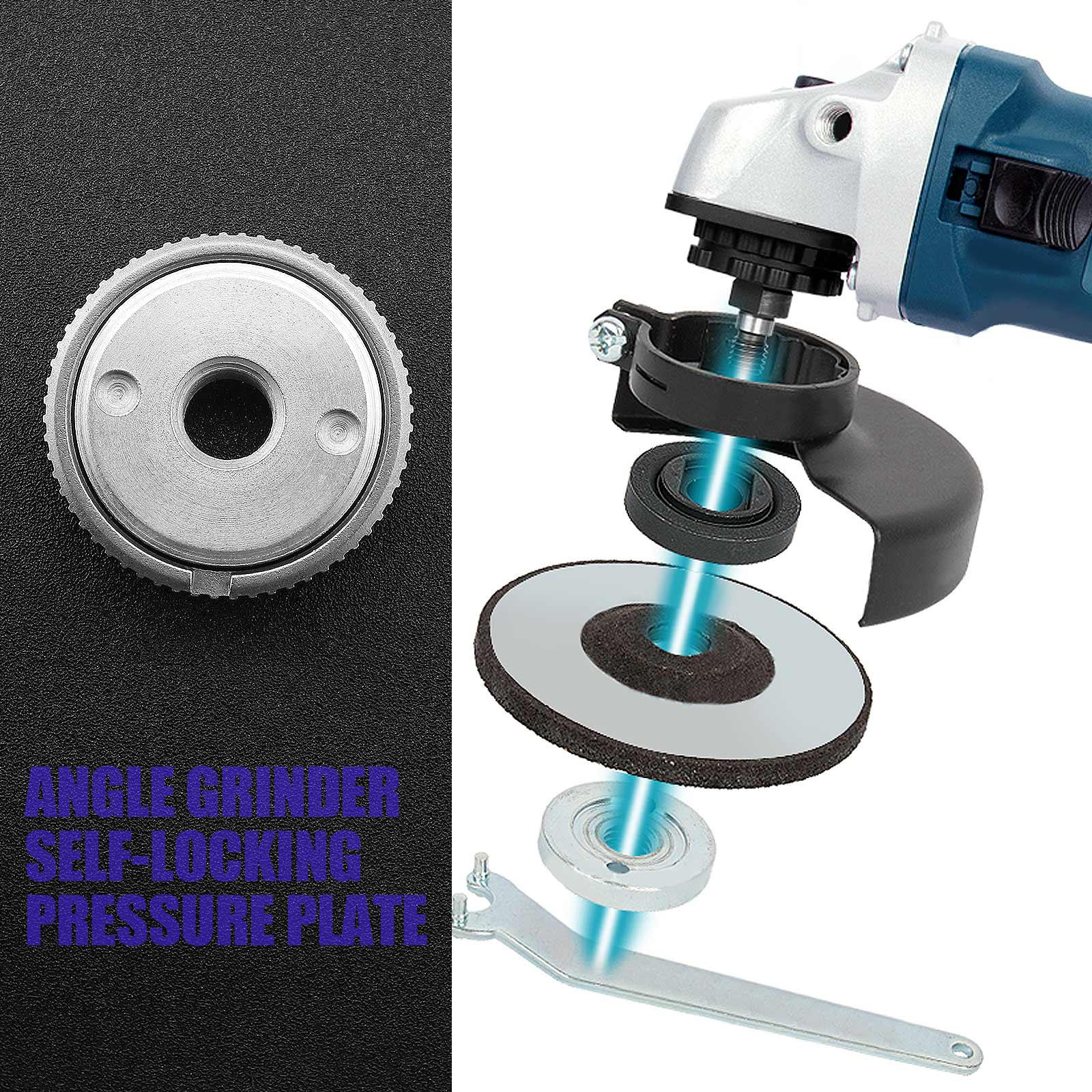 M14 Angle Grinder Quick Release Nut 45 Steel for Cup Wheel Disc Fixing 4894669686226 eBay