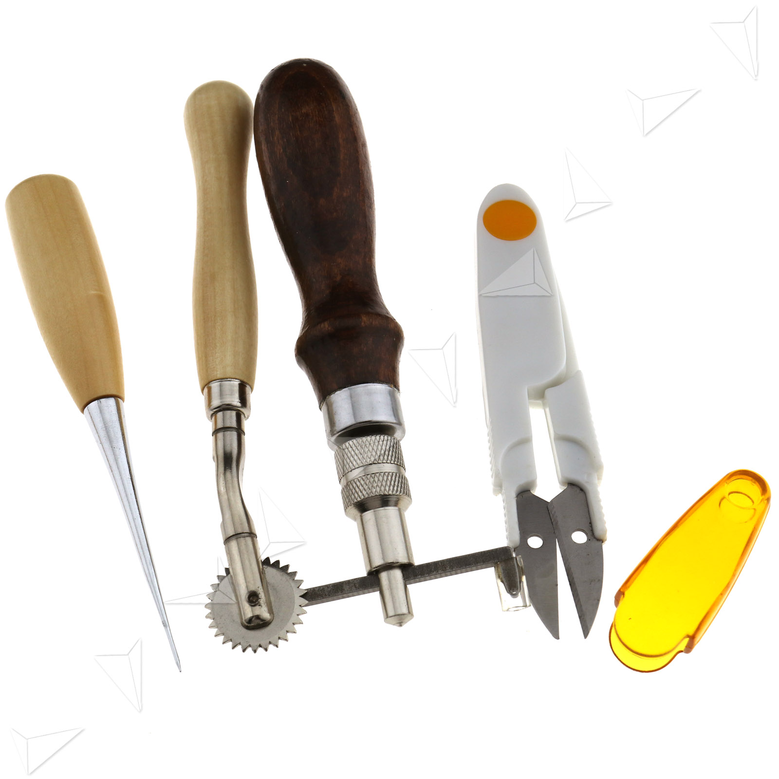 7pcs Sattler Schuster Leder Polstern Nähnadel Pieker Pfriem Set Nähwerkzeug 