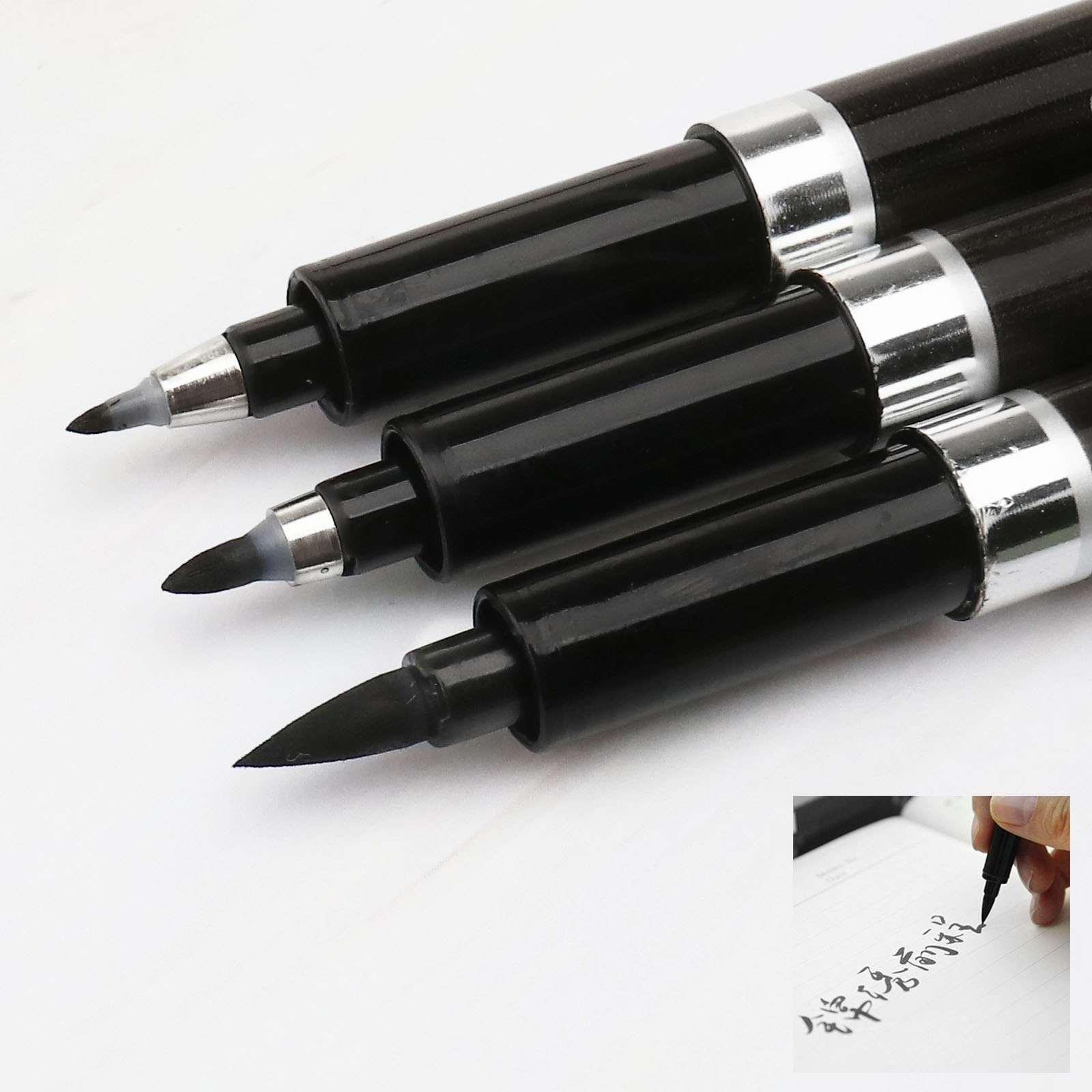 3Pcs Chinese Pen Japanese Calligraphy Writing Art Script Painting Tool